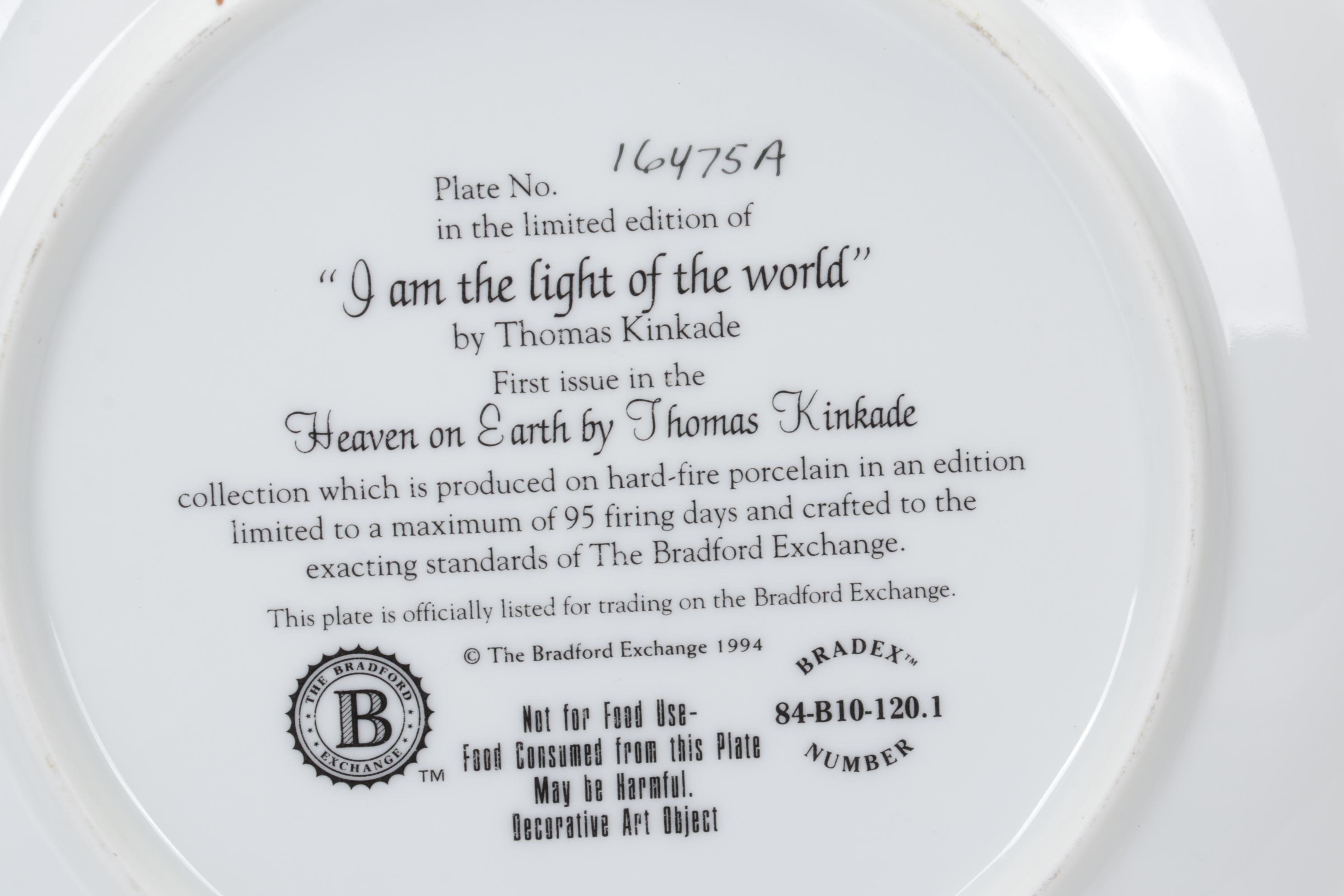 Offset Lithographs After Thomas Kinkade With Collector Plates