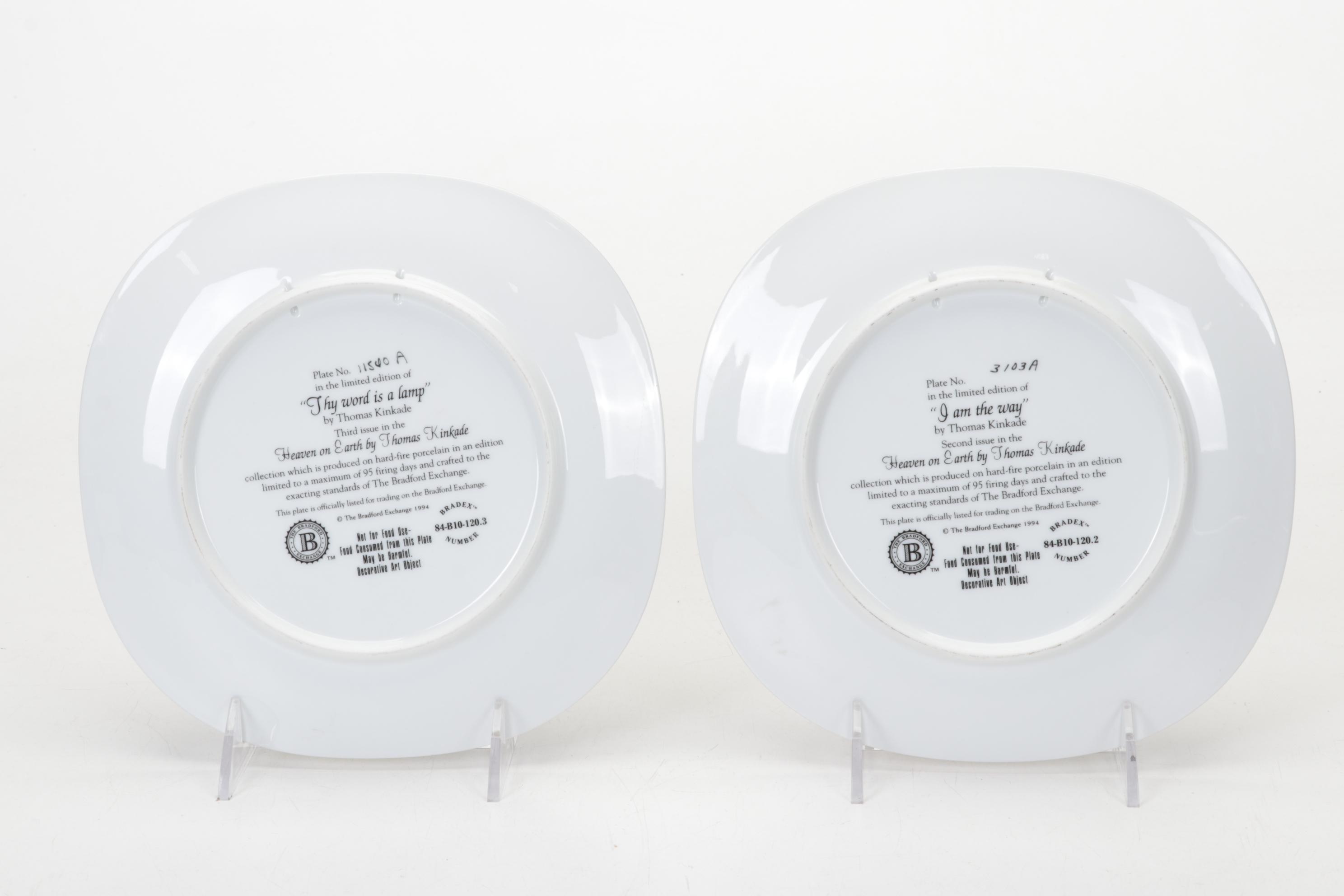 Offset Lithographs After Thomas Kinkade With Collector Plates