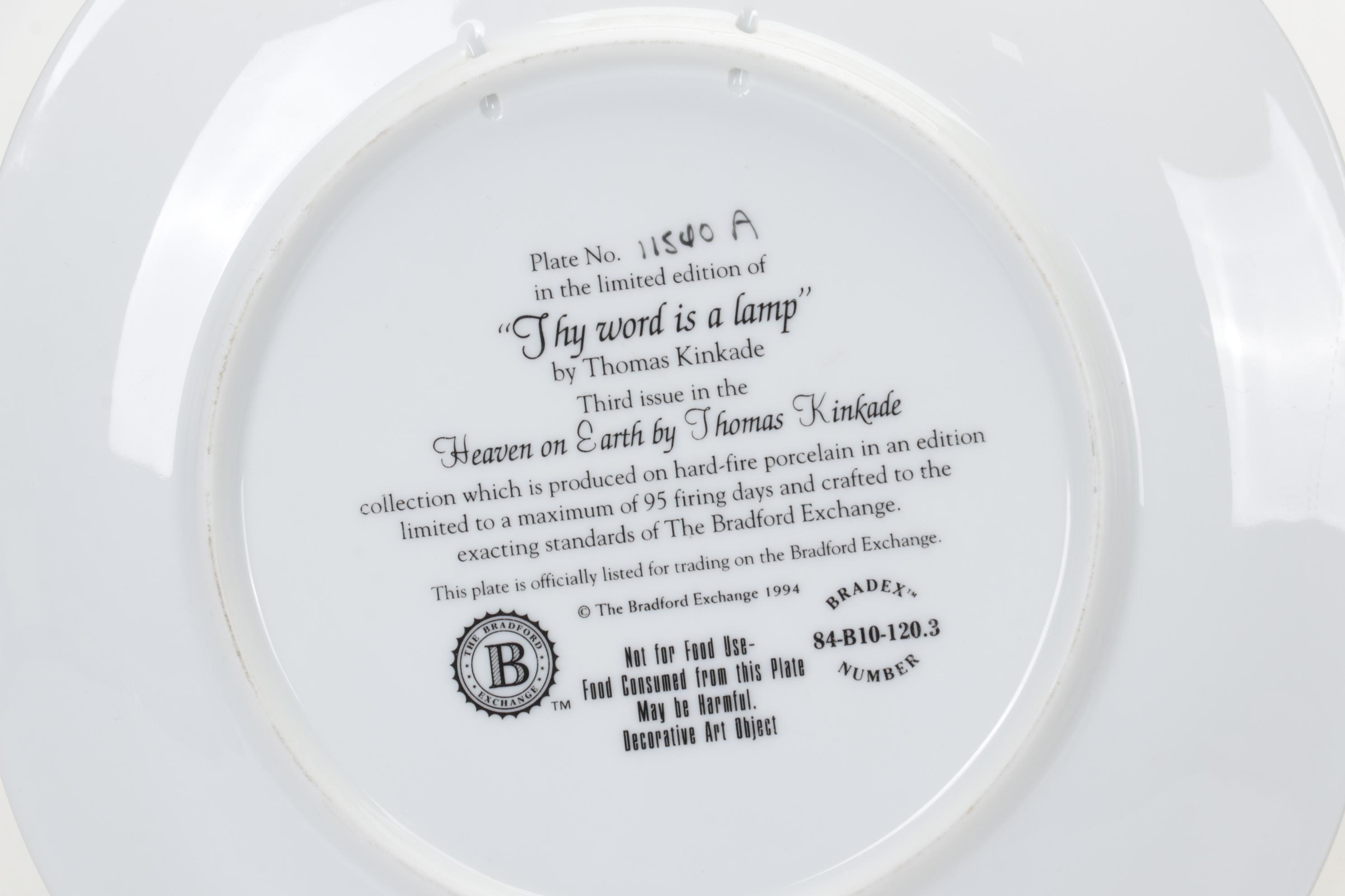 Offset Lithographs After Thomas Kinkade With Collector Plates