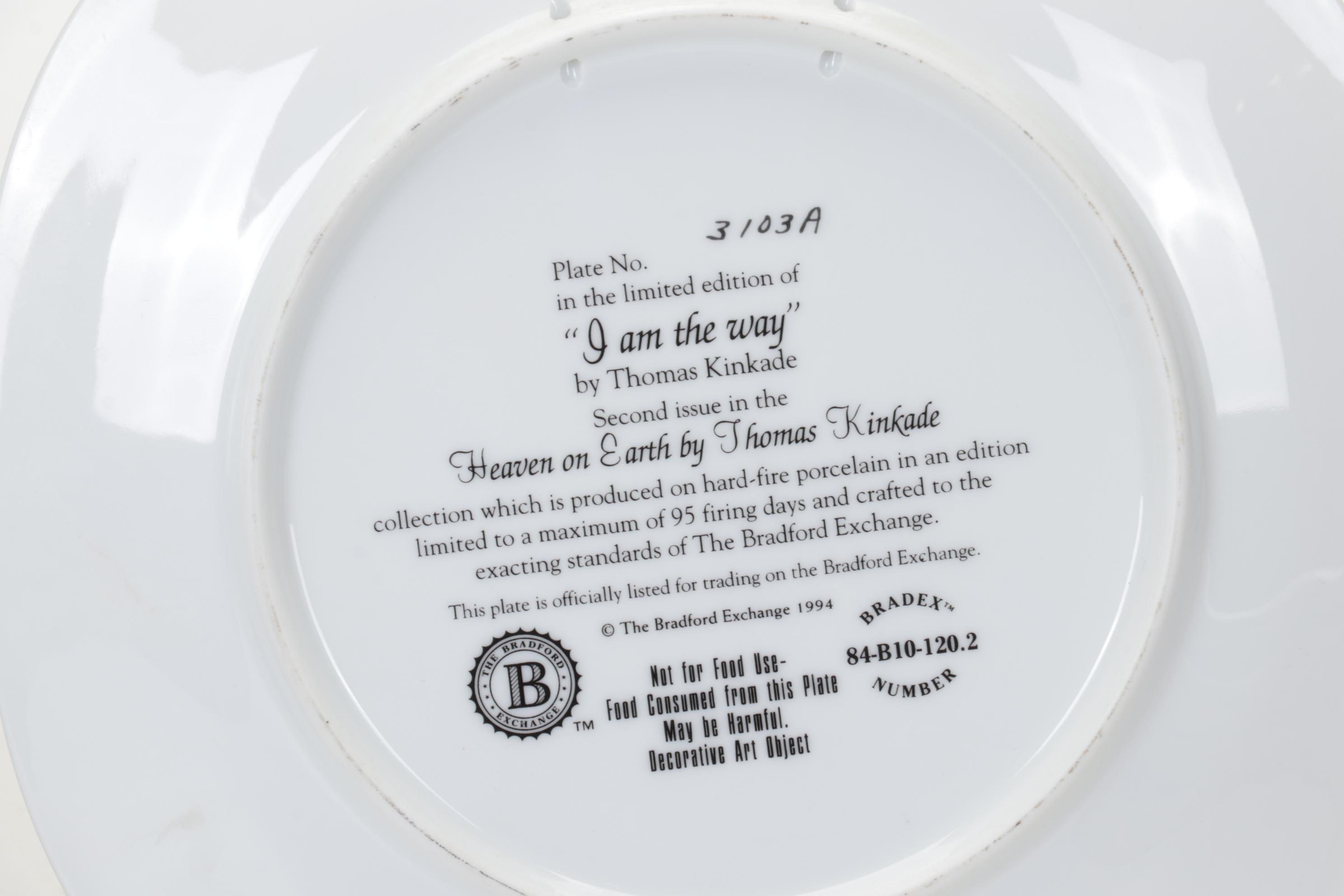 Offset Lithographs After Thomas Kinkade With Collector Plates