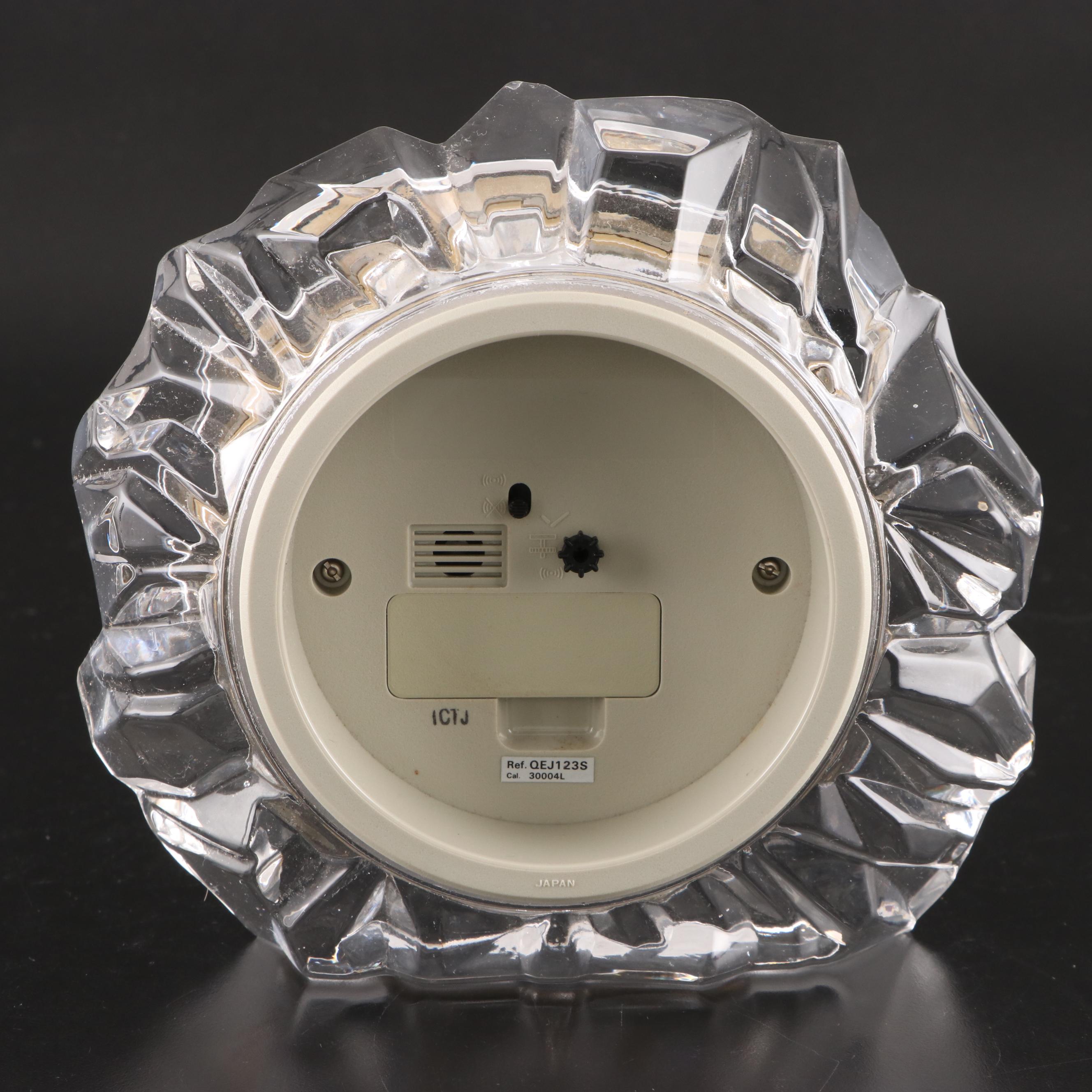 Seiko and Waterford Crystal Desk Clocks