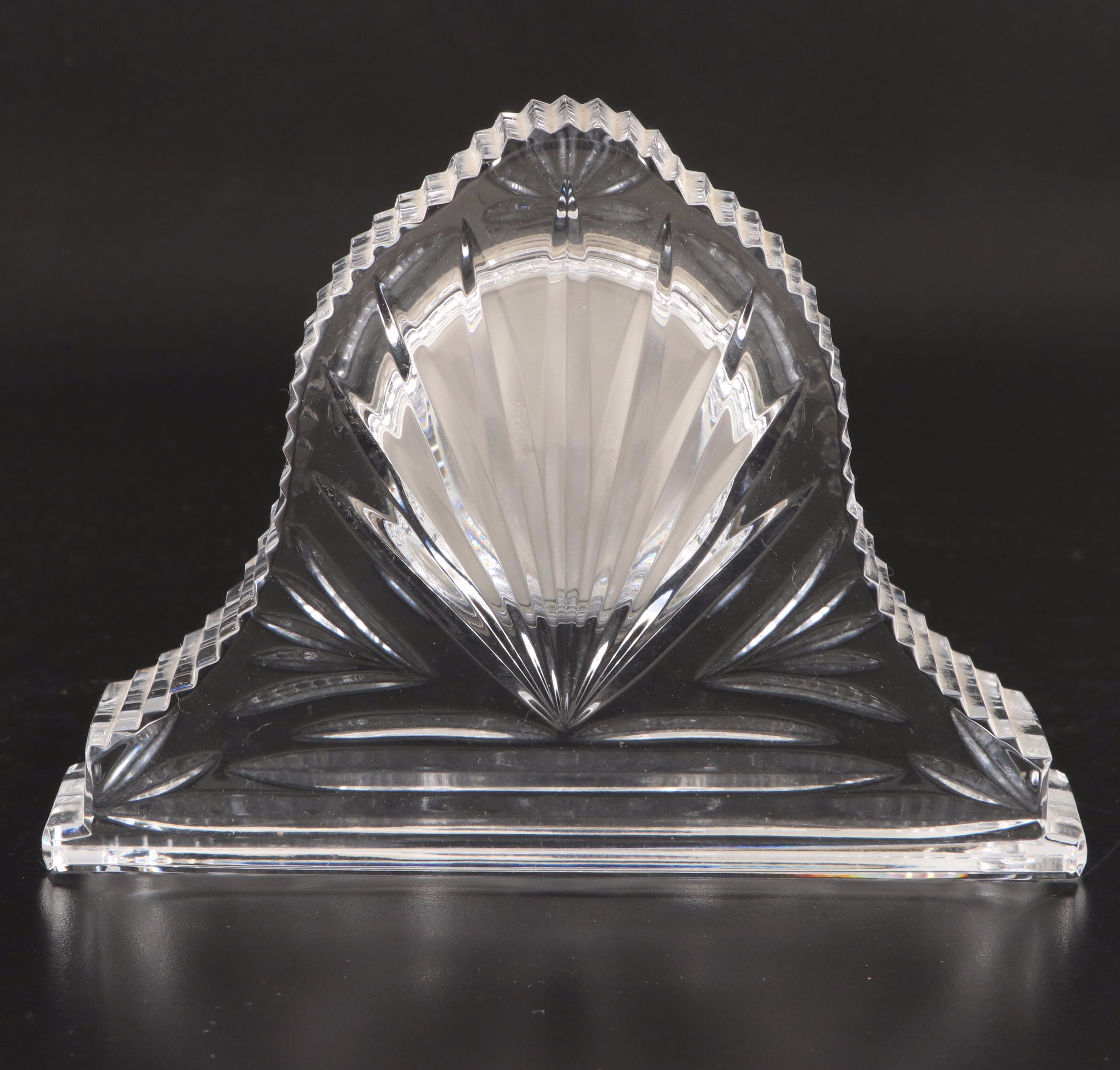 Seiko and Waterford Crystal Desk Clocks