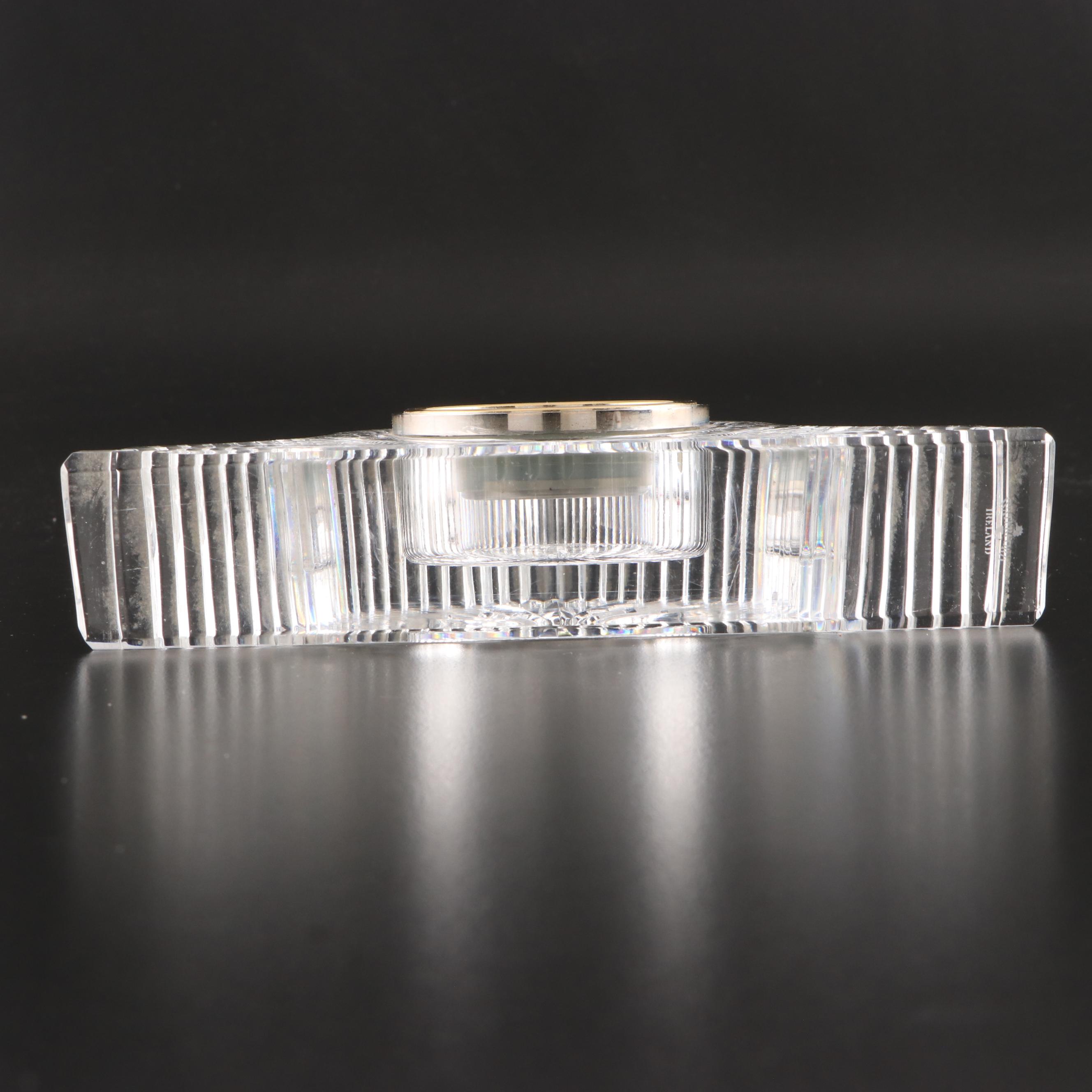 Seiko and Waterford Crystal Desk Clocks