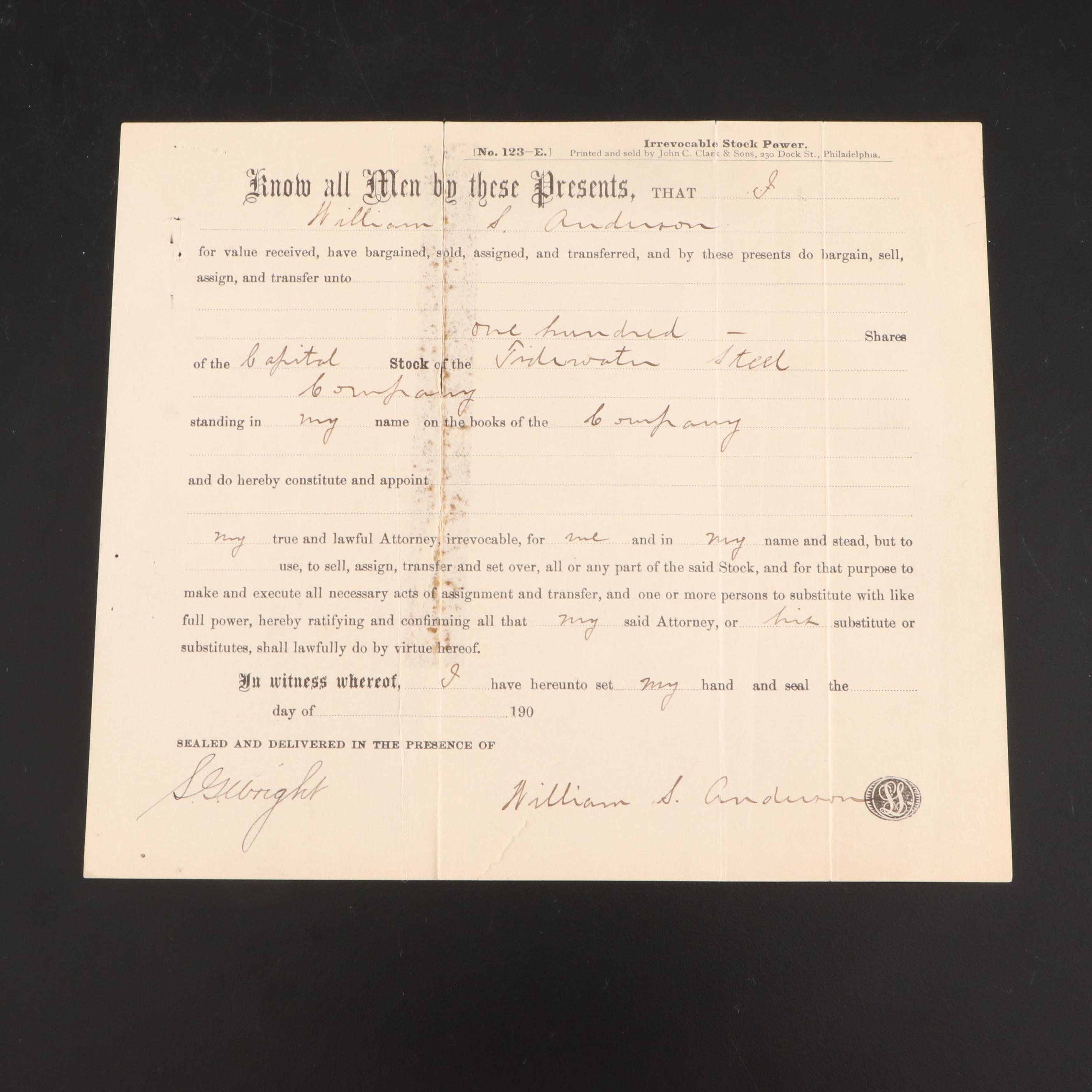 Colonial America with Other Bank Checks, Invoices, Waybill and More Documents