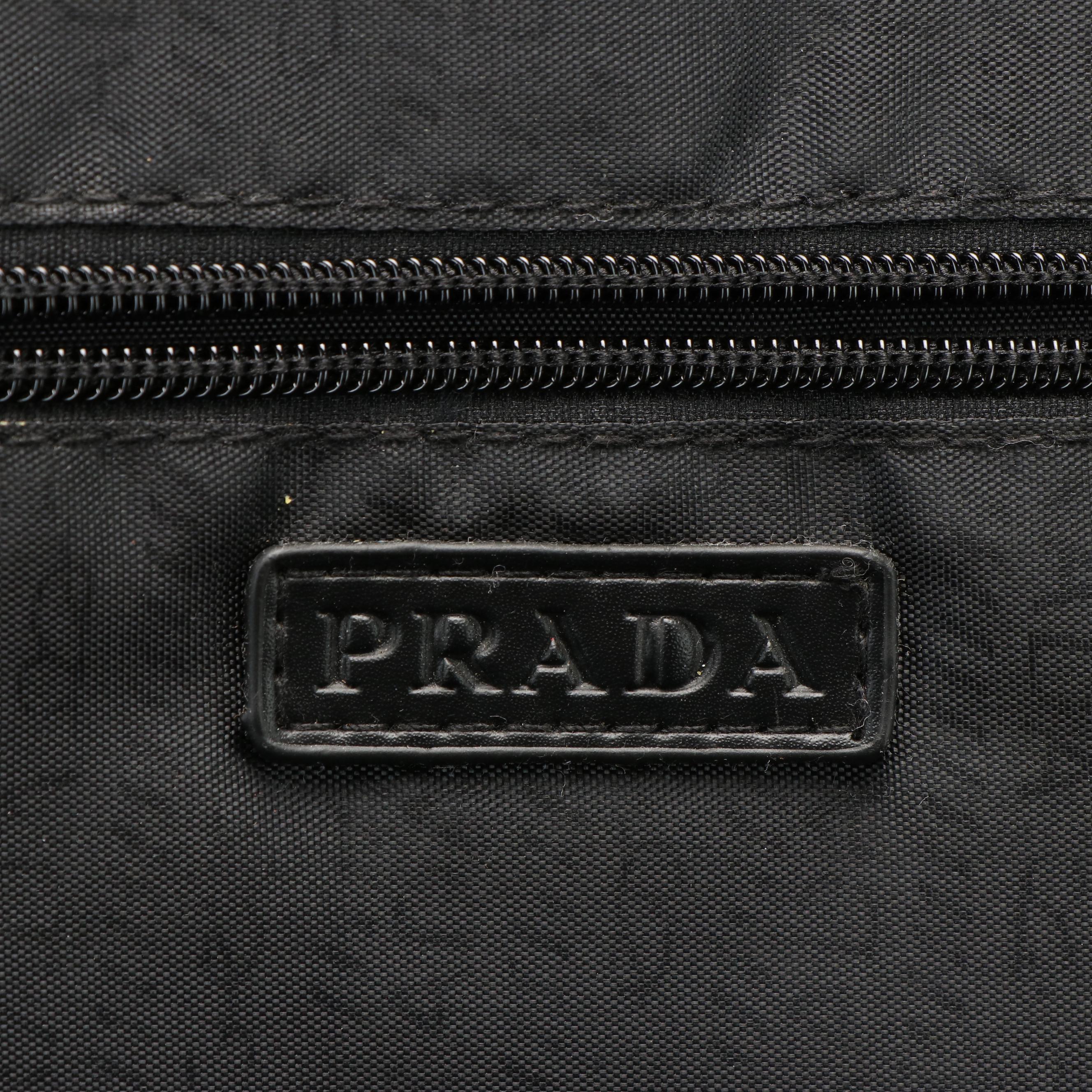 Prada Black Nylon Laptop Brief Case