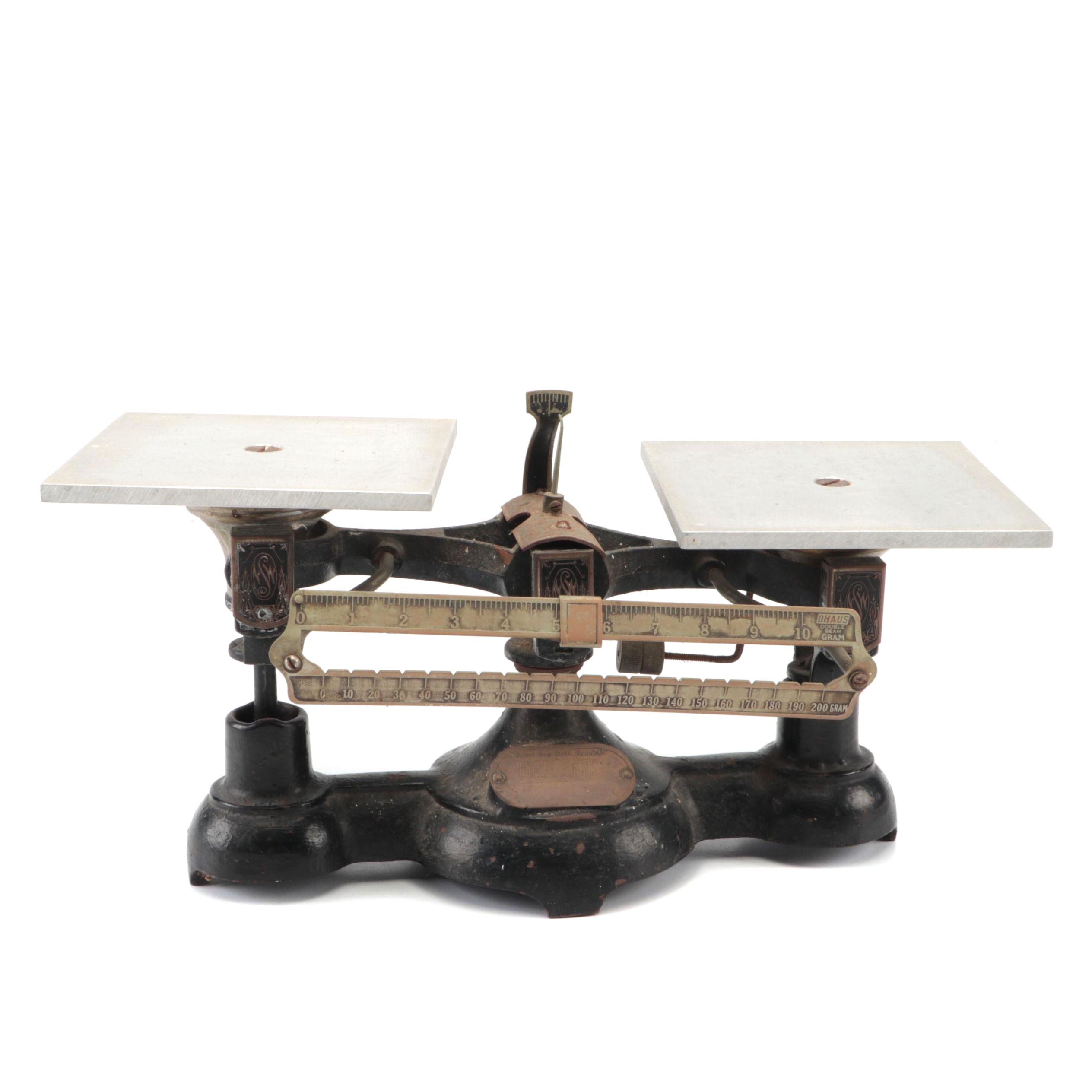 Newark Scale Works Ohaus Double Beam Gram Scale
