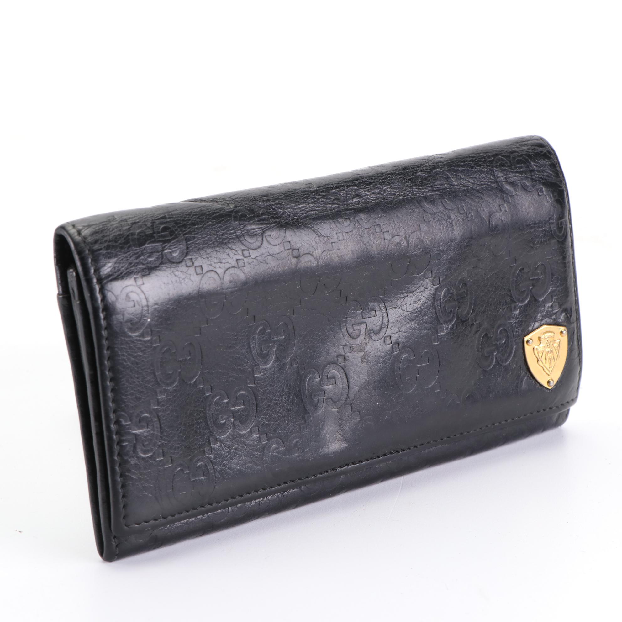 Gucci Long Wallet in Guccissima Leather