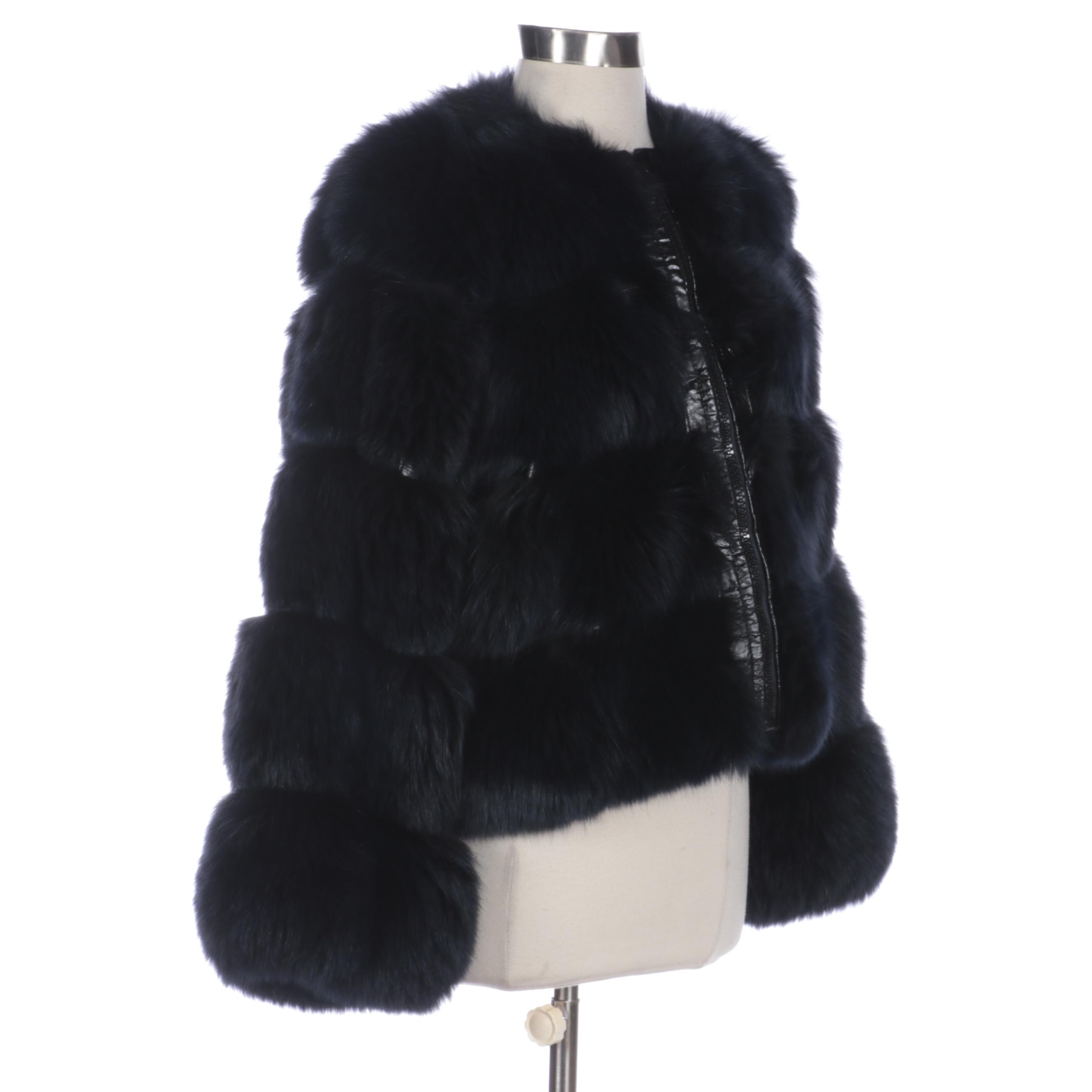 Christian Dior Boutique Fourrure Dyed Fox Fur Jacket