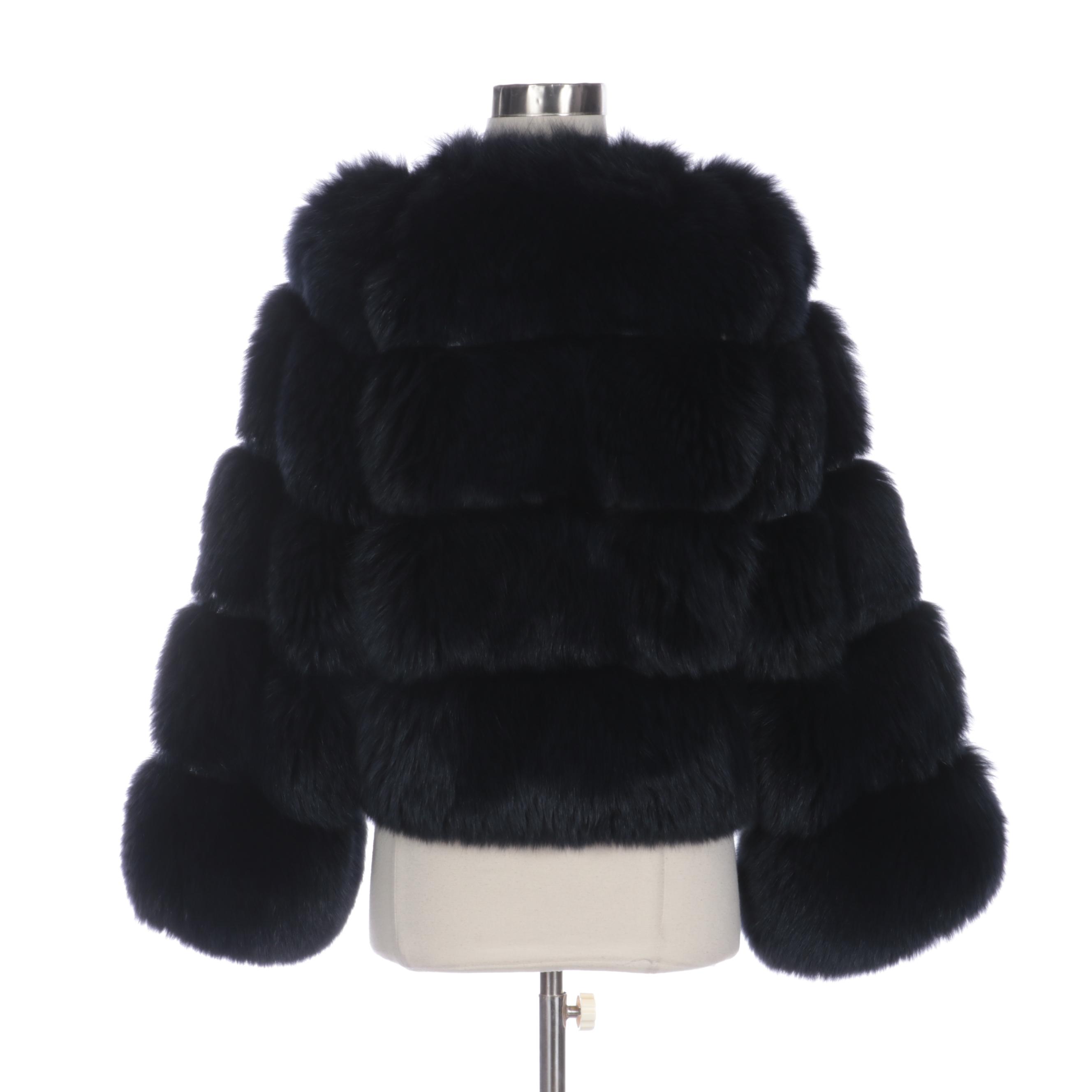 Christian Dior Boutique Fourrure Dyed Fox Fur Jacket