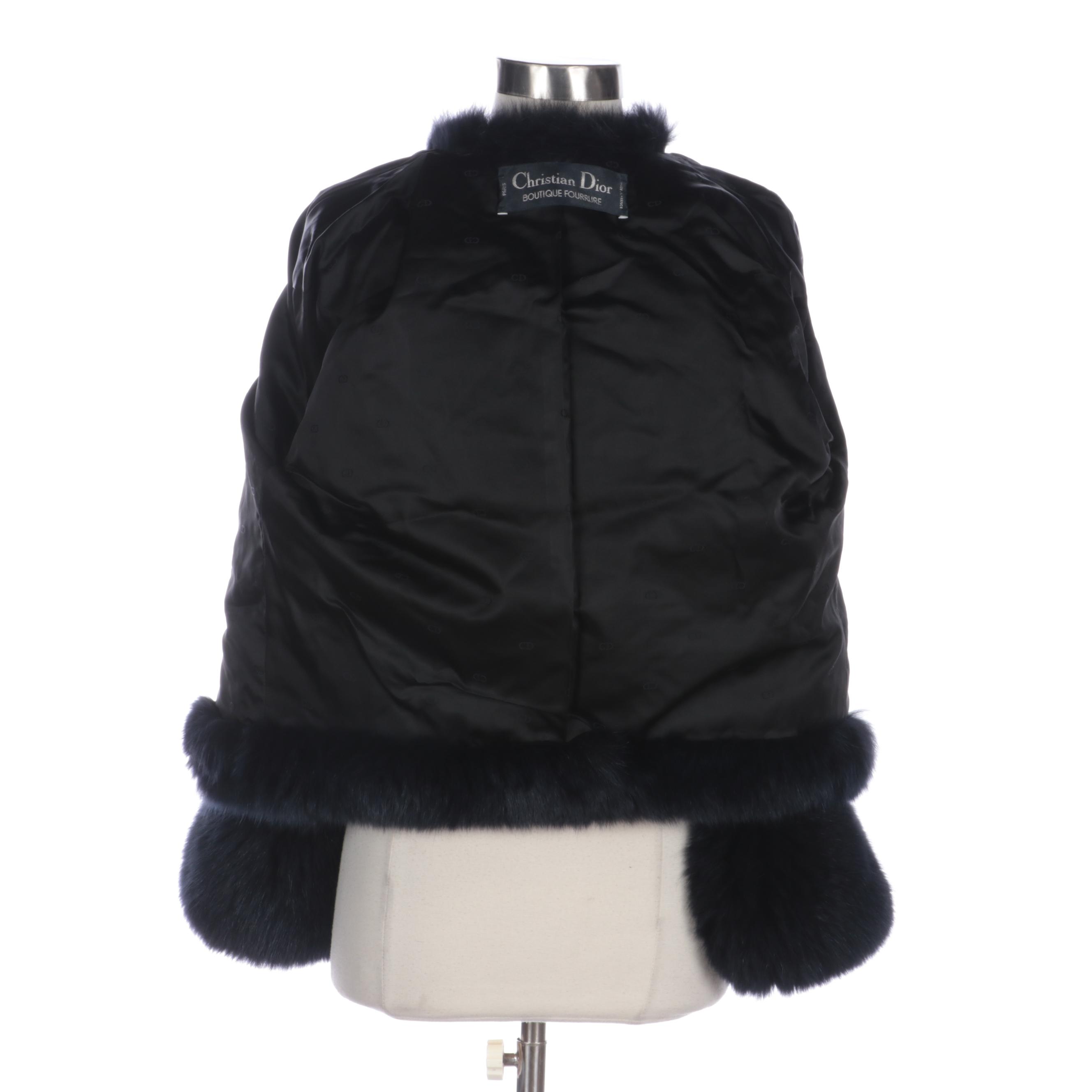 Christian Dior Boutique Fourrure Dyed Fox Fur Jacket