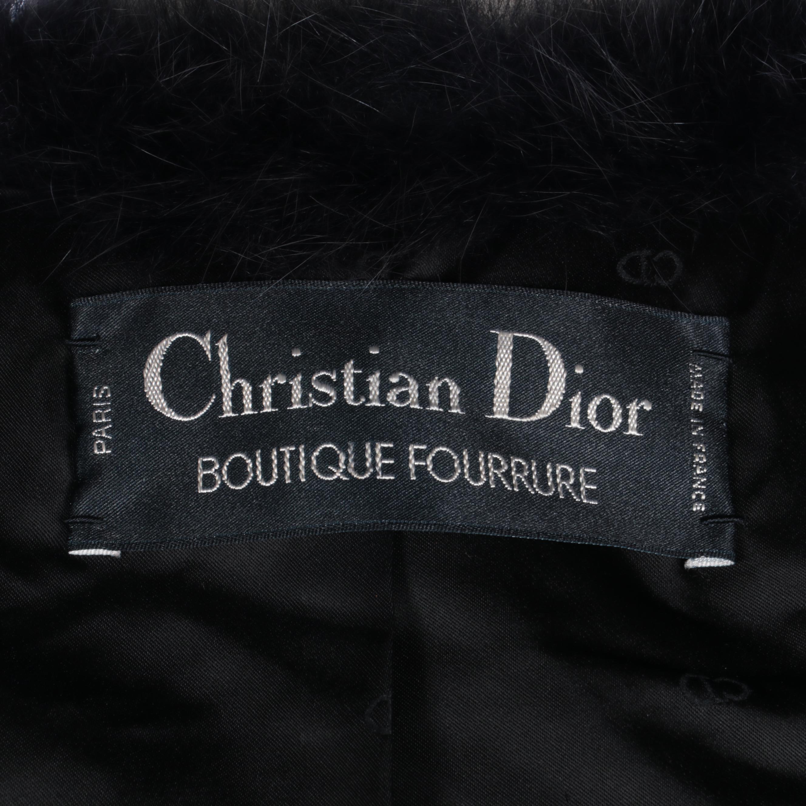 Christian Dior Boutique Fourrure Dyed Fox Fur Jacket