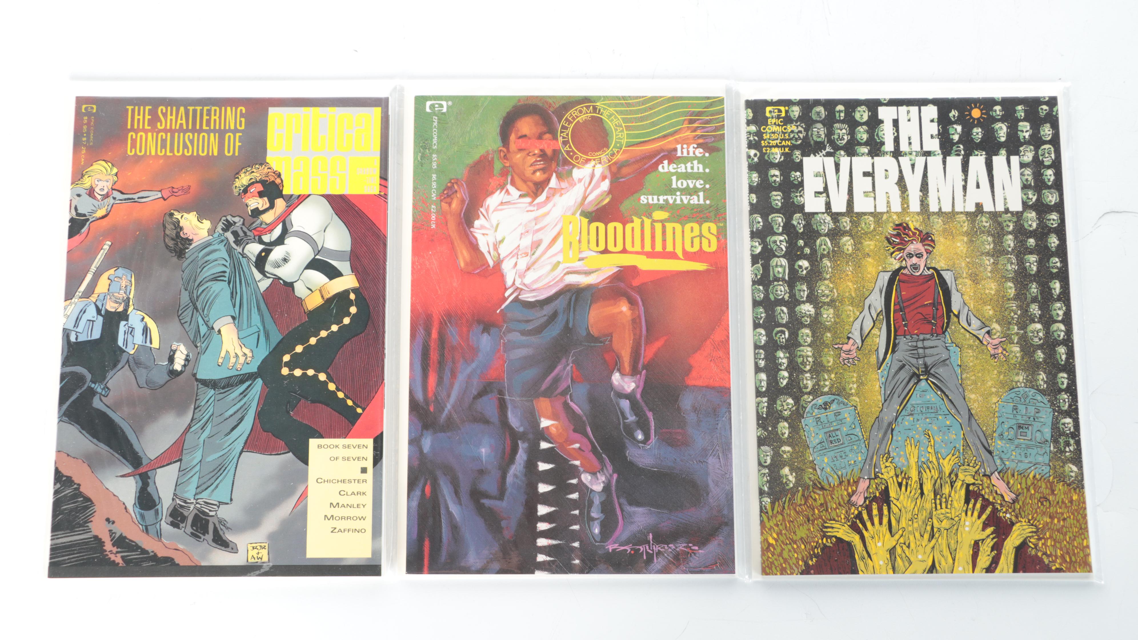 Modern Age Comic Books with "Bloodlines", "Critical Mass", and More