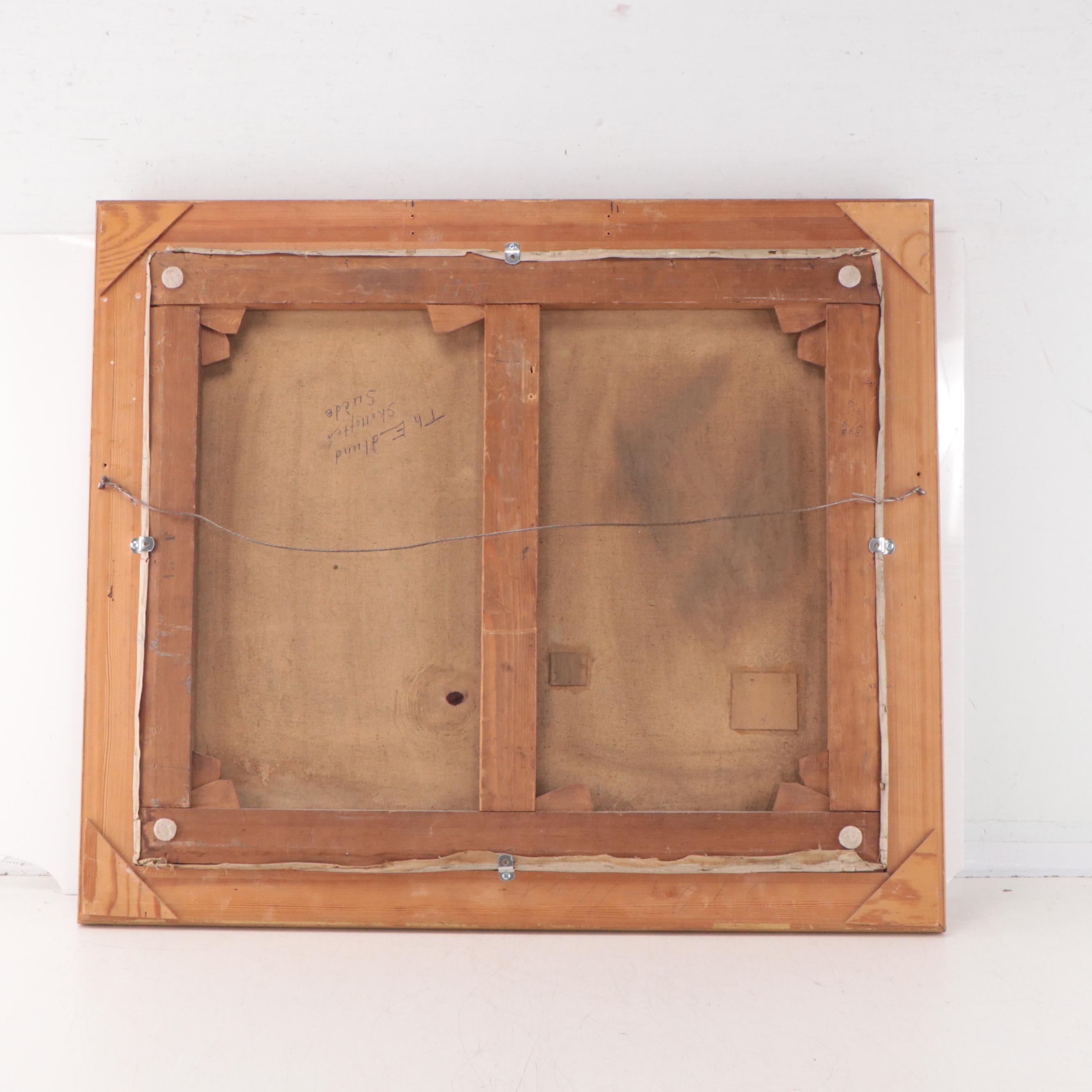 Louis Gontier Interior Genre Scene Oil Painting