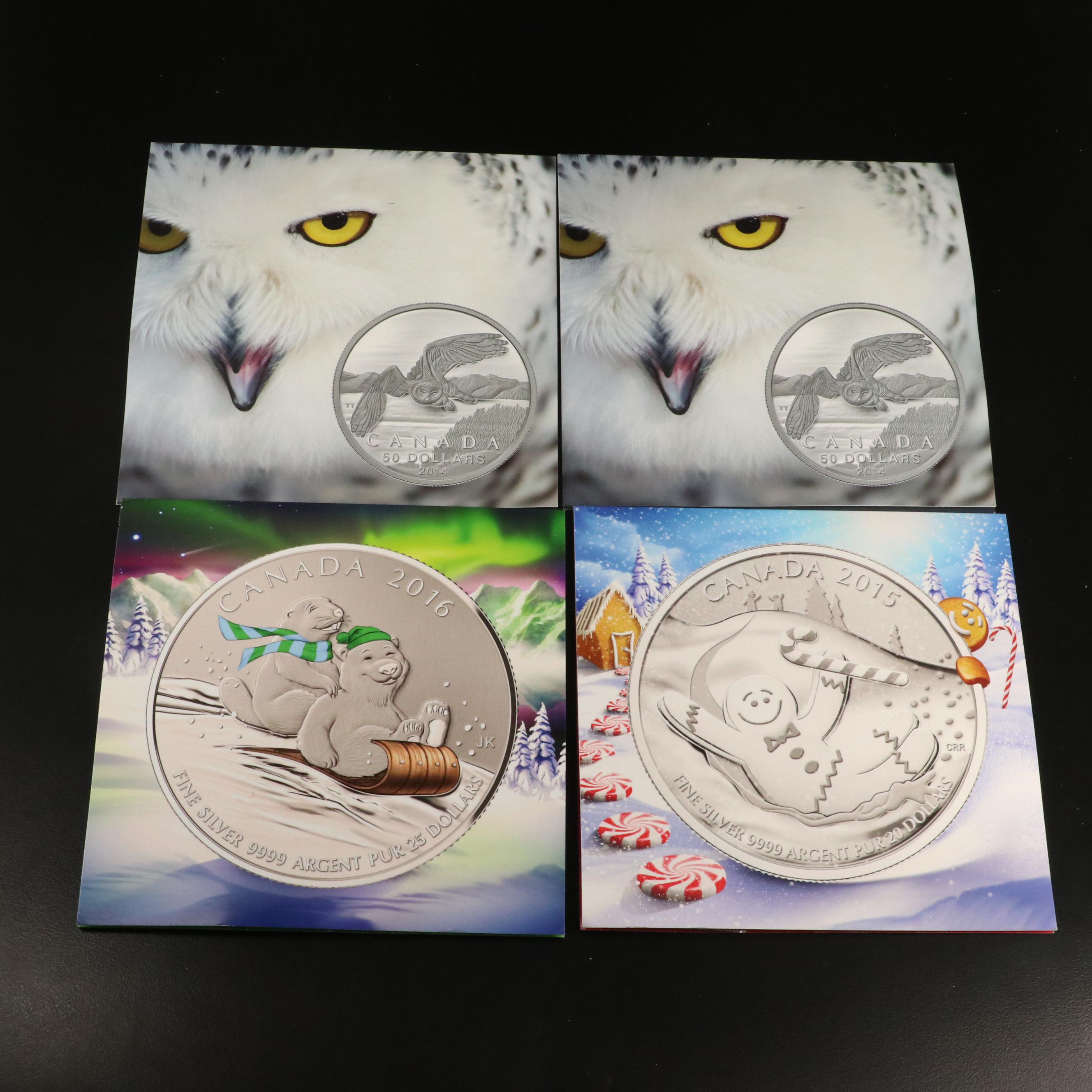 Group of Twenty Silver Canadian Commemorative Coins