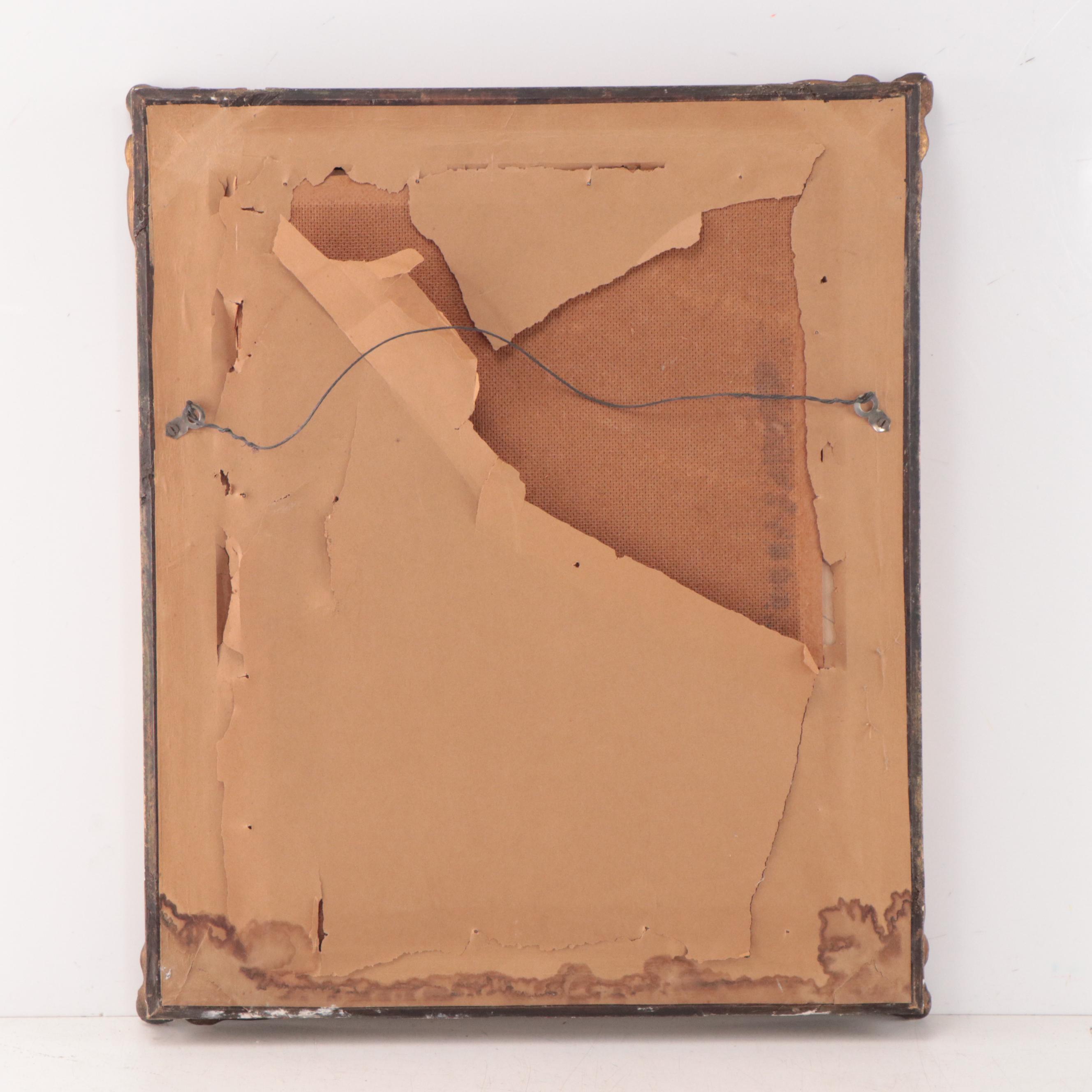 Portrait Oil Painting of Woman Wearing Bonnet