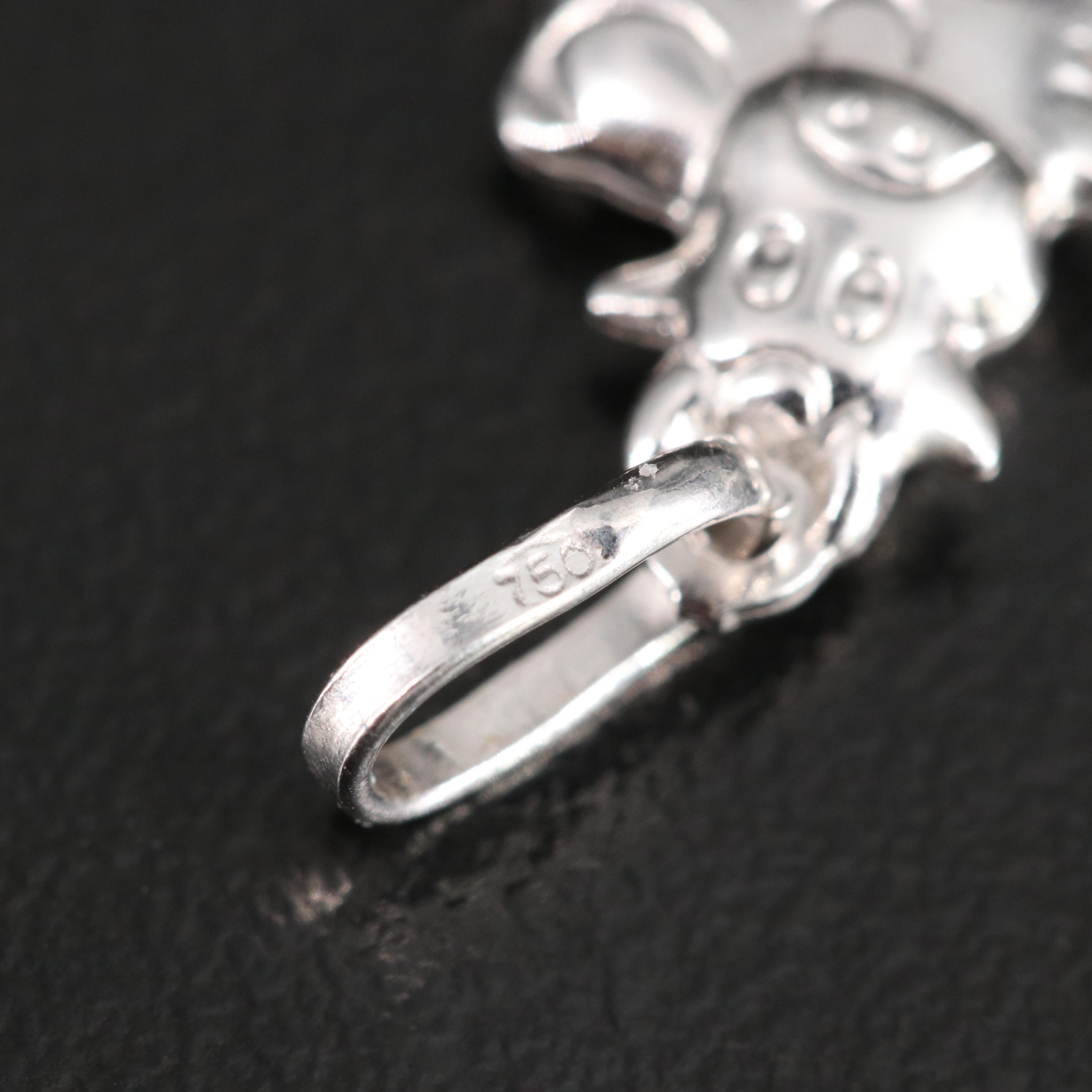 18K Leaping Cow Pendant