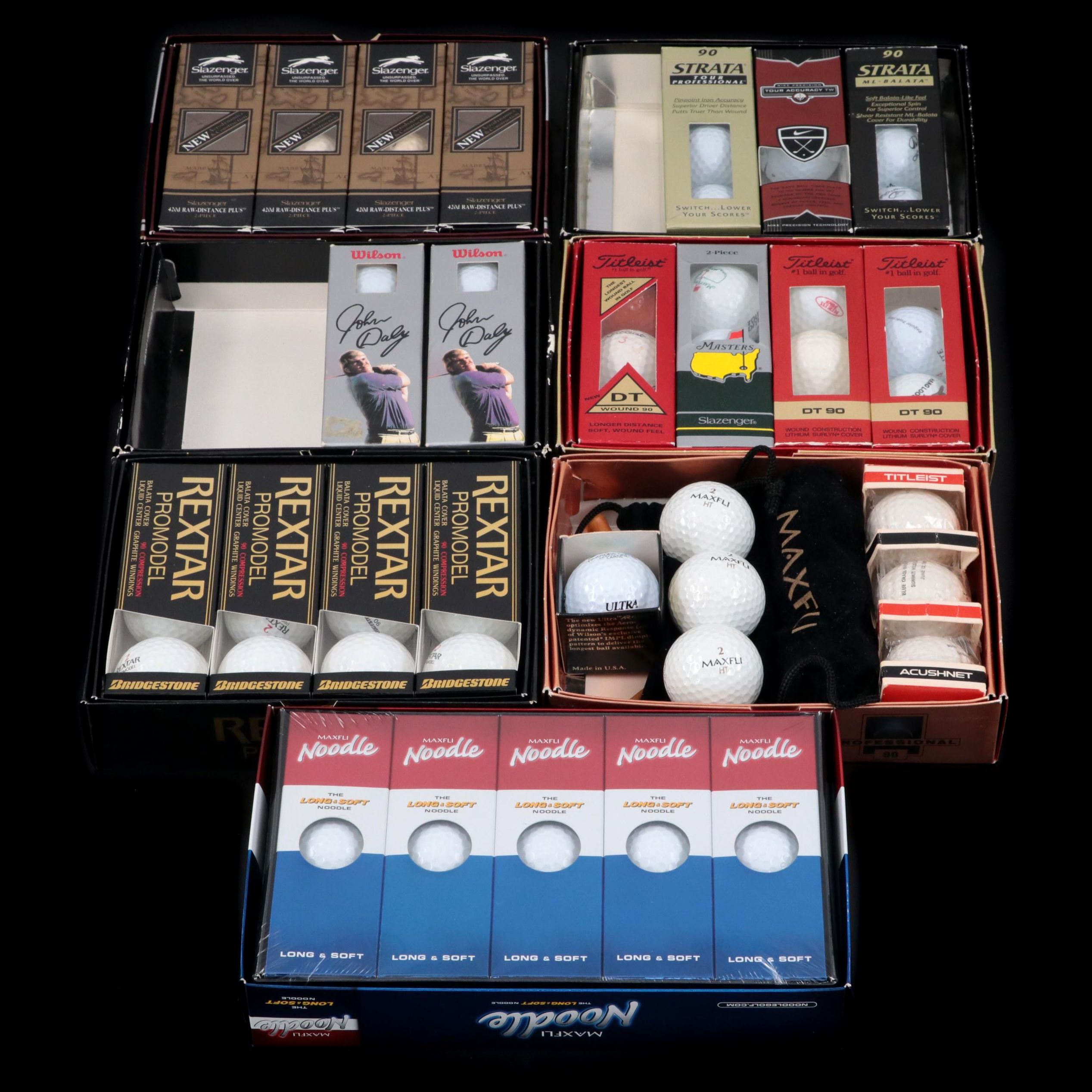 Strata, Titleist, Wilson, Rextar and More Golf Balls