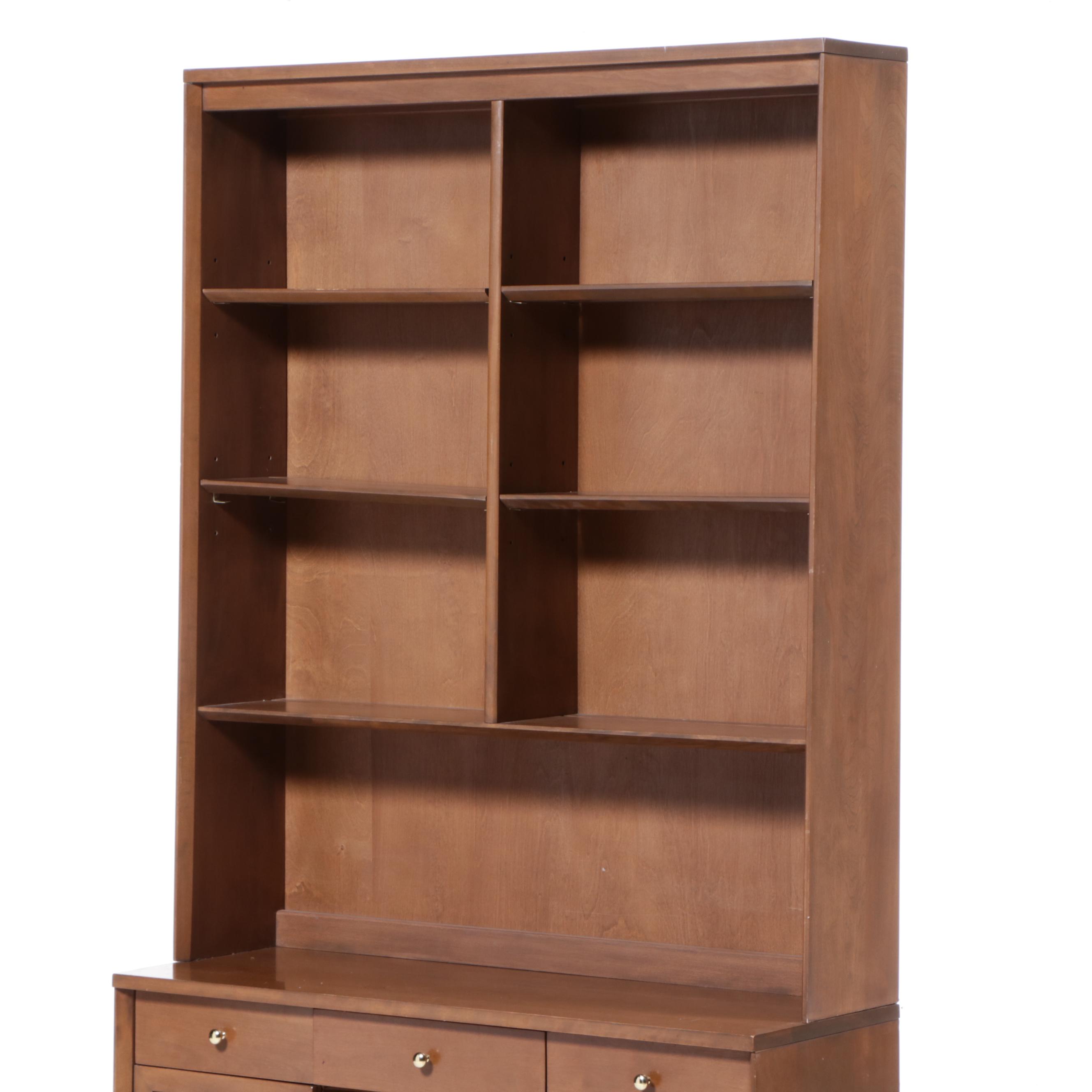 Baumritter "Birchcraft" Bookcase in Chestnut Finish, Mid-20th Century
