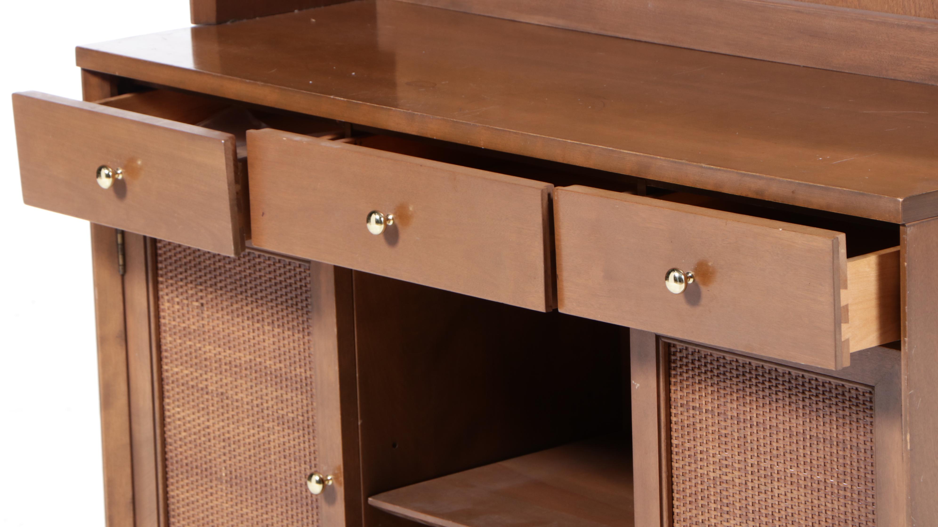 Baumritter "Birchcraft" Bookcase in Chestnut Finish, Mid-20th Century