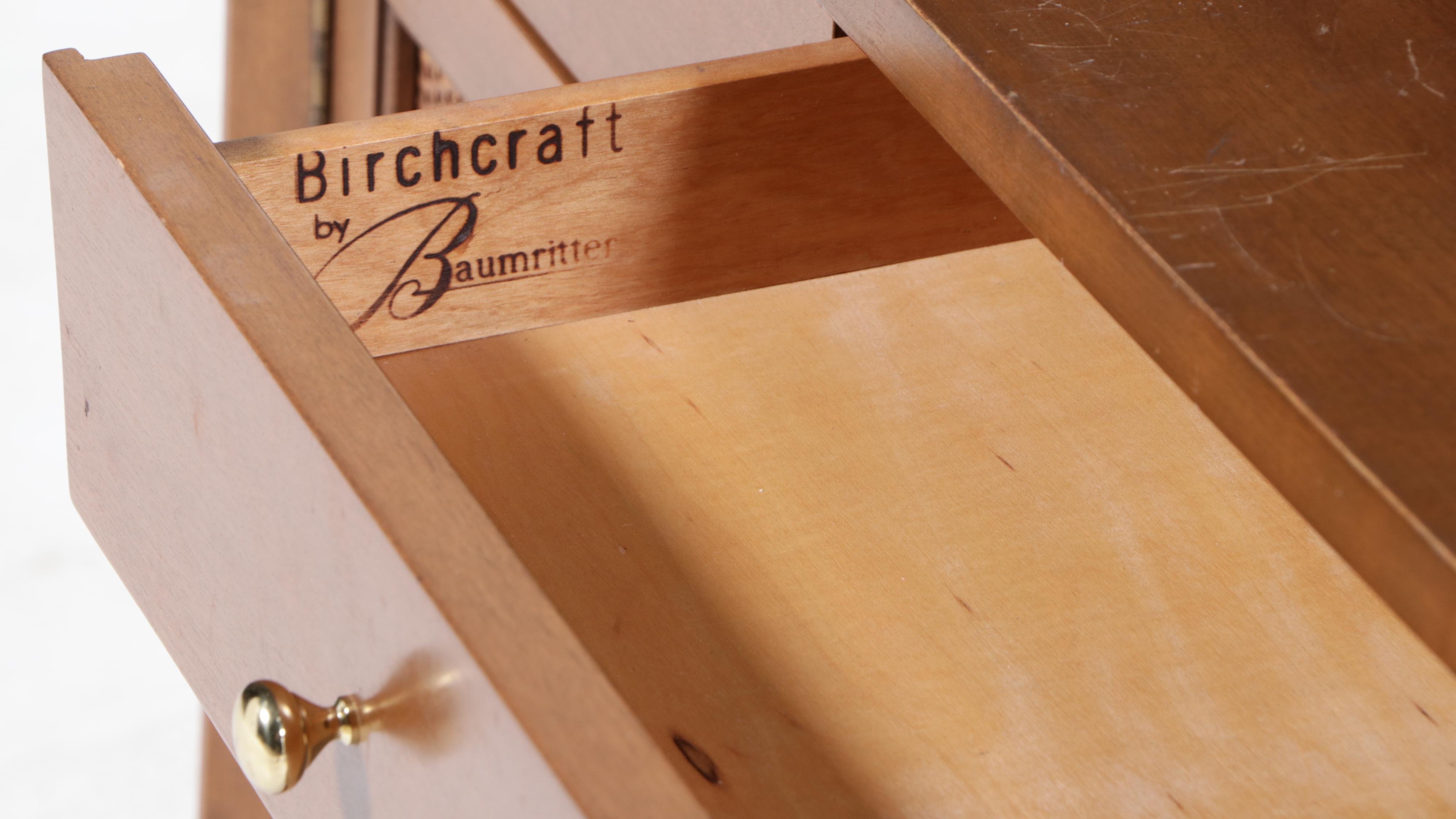 Baumritter "Birchcraft" Bookcase in Chestnut Finish, Mid-20th Century