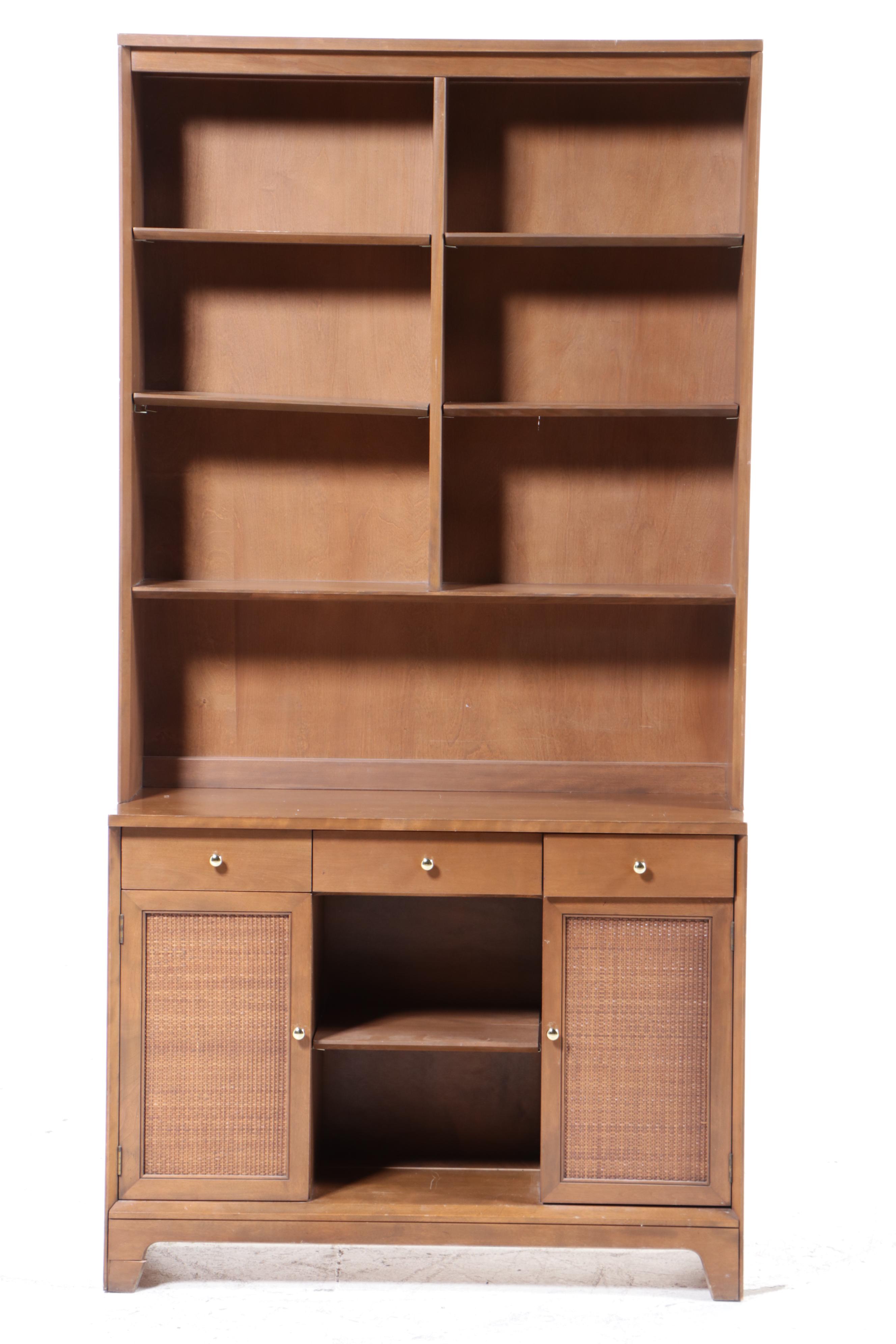 Baumritter "Birchcraft" Bookcase in Chestnut Finish, Mid-20th Century