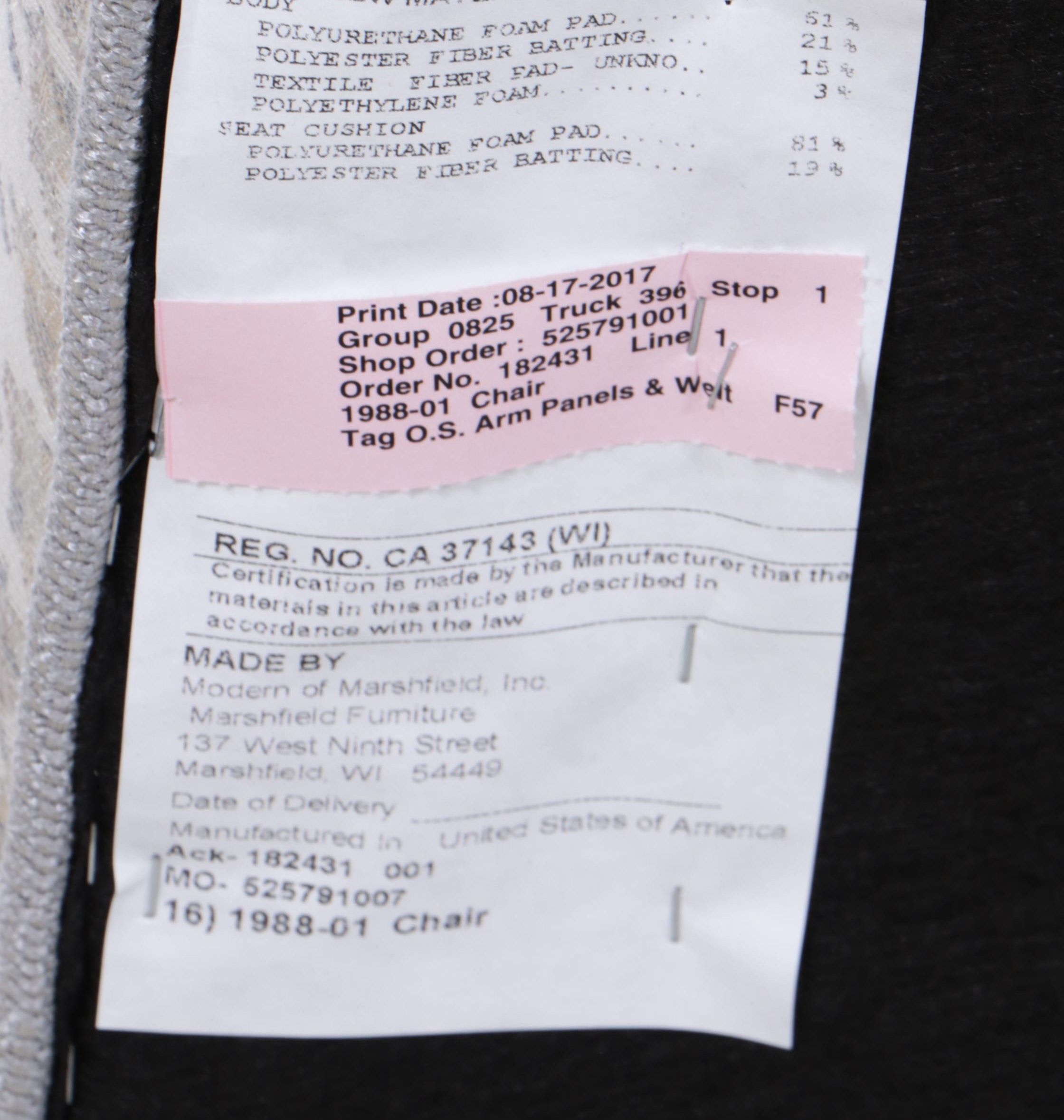 Modern of Marshfield Houndstooth Wingback Armchair