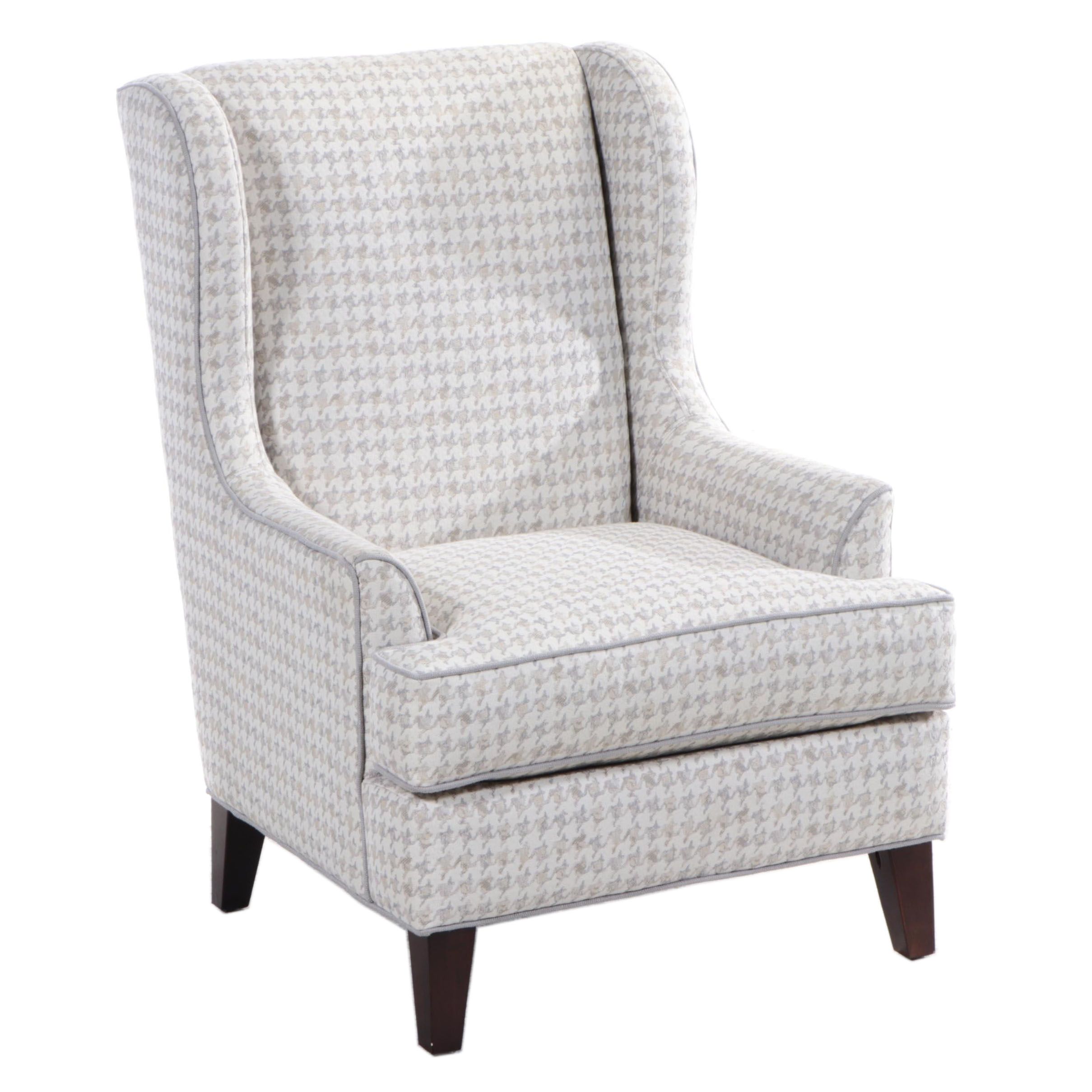 Modern of Marshfield Houndstooth Wingback Armchair