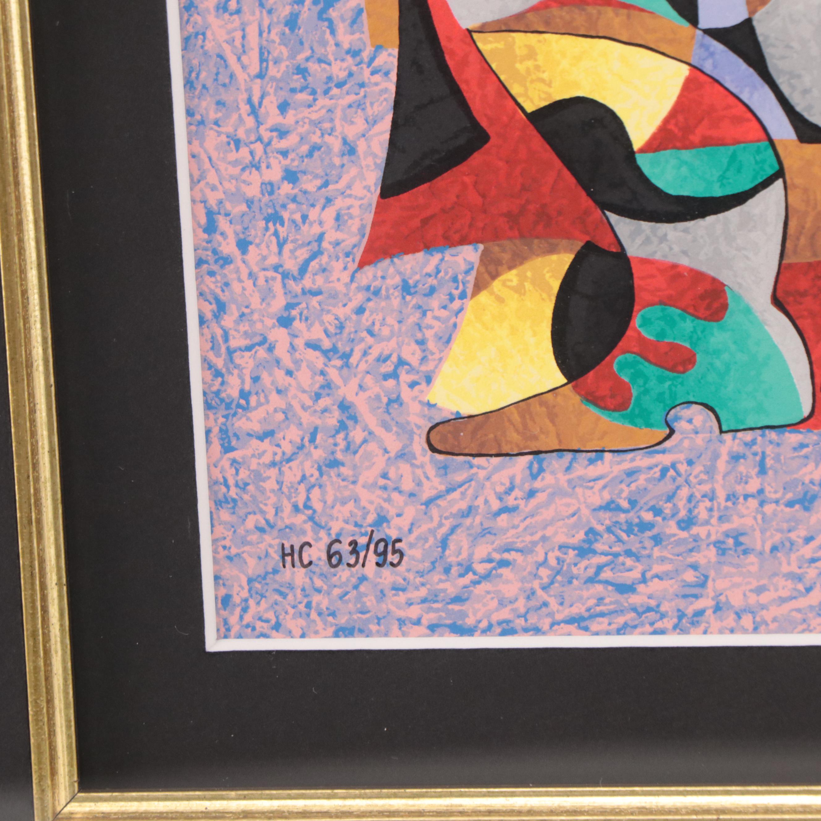 Anatole Krasnyansky Abstract Serigraph "Enigma"