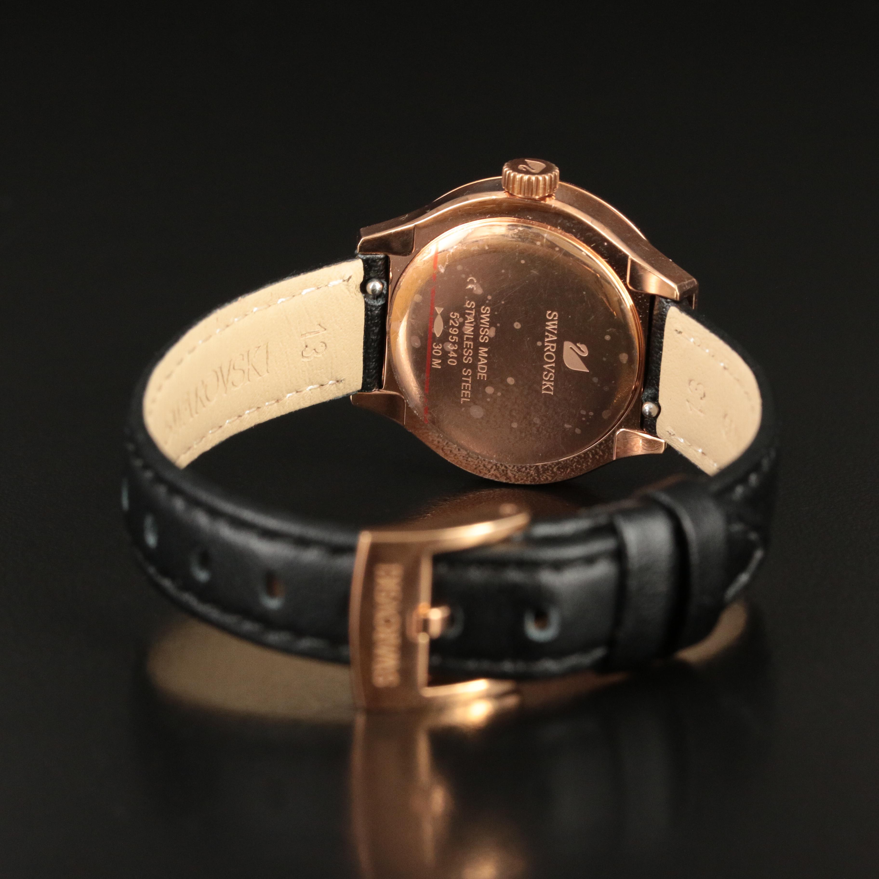 Swarovski Dreamy Black Mother-of-Pearl Quartz Watch