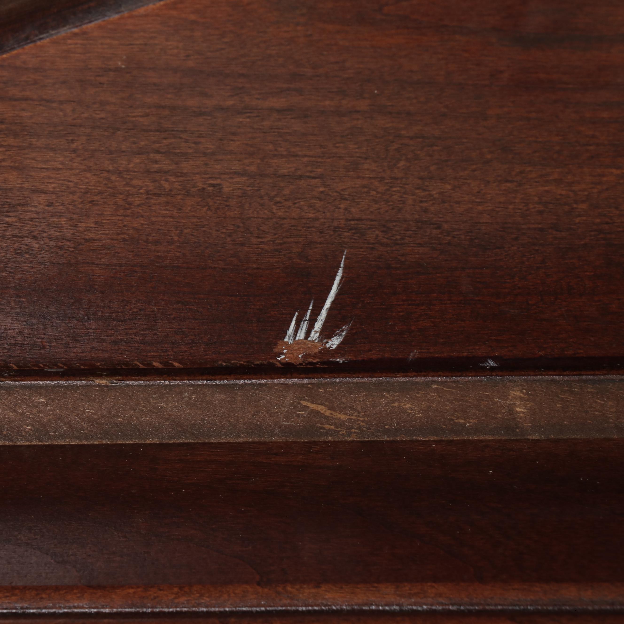 Thomasville Chippendale Style Cherrywood Butler's Tray Coffee Table