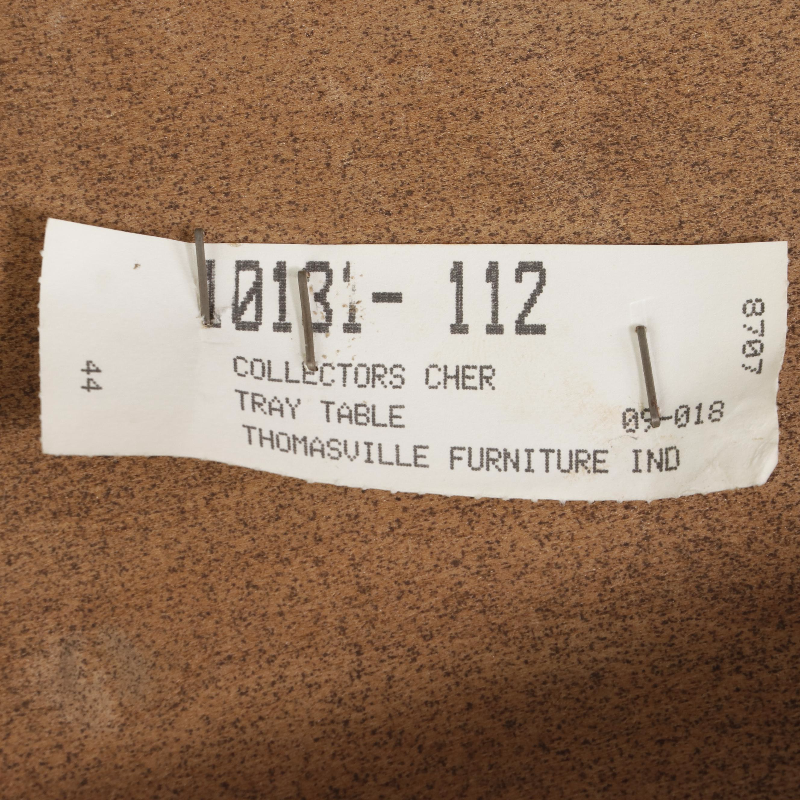 Thomasville Chippendale Style Cherrywood Butler's Tray Coffee Table