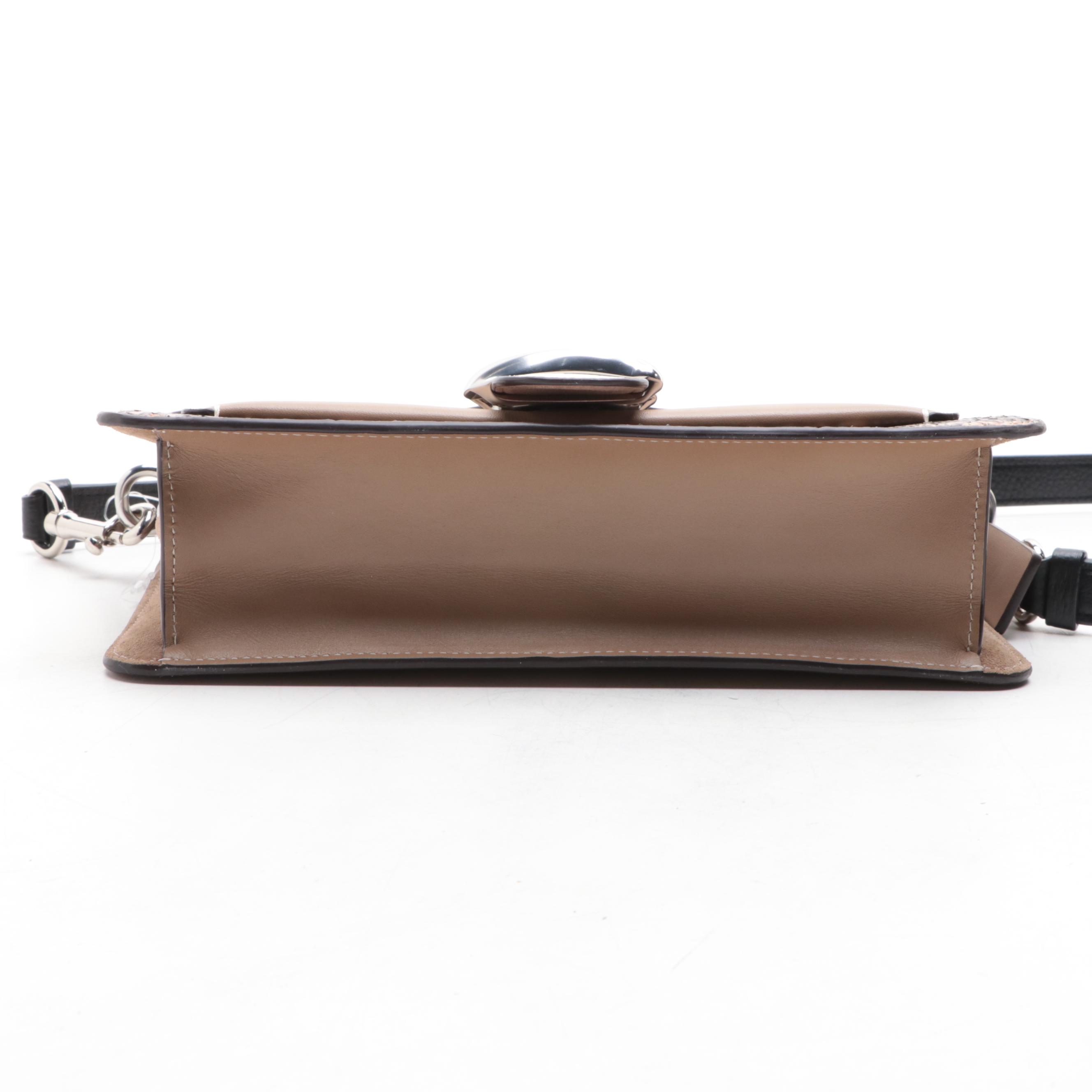 Coach Tabby Shoulder Bag 26 in Leather with Snakeskin Trim