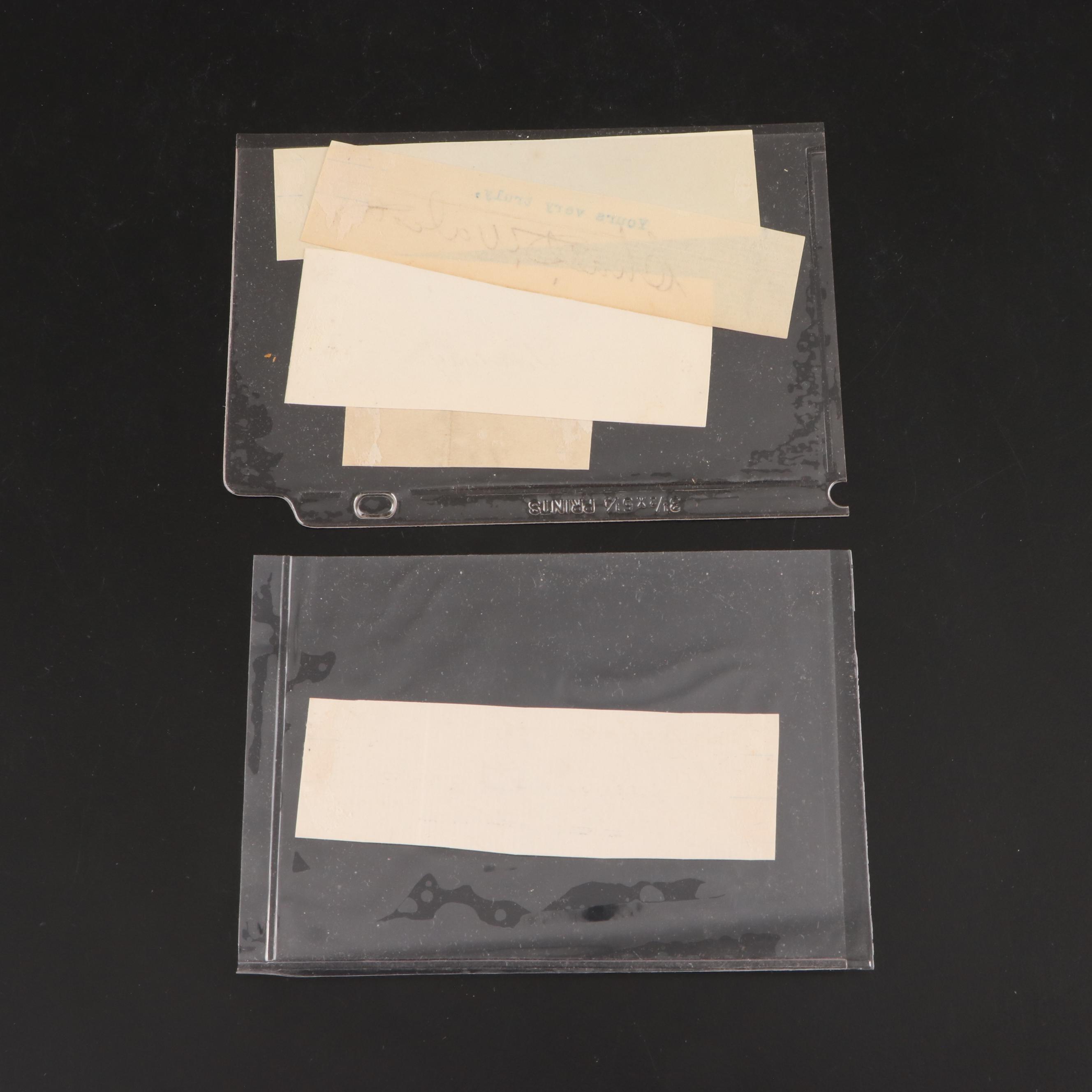 Happy Rockefeller, Boies Penrose, Heinrich Ries and More Letter Valedictions