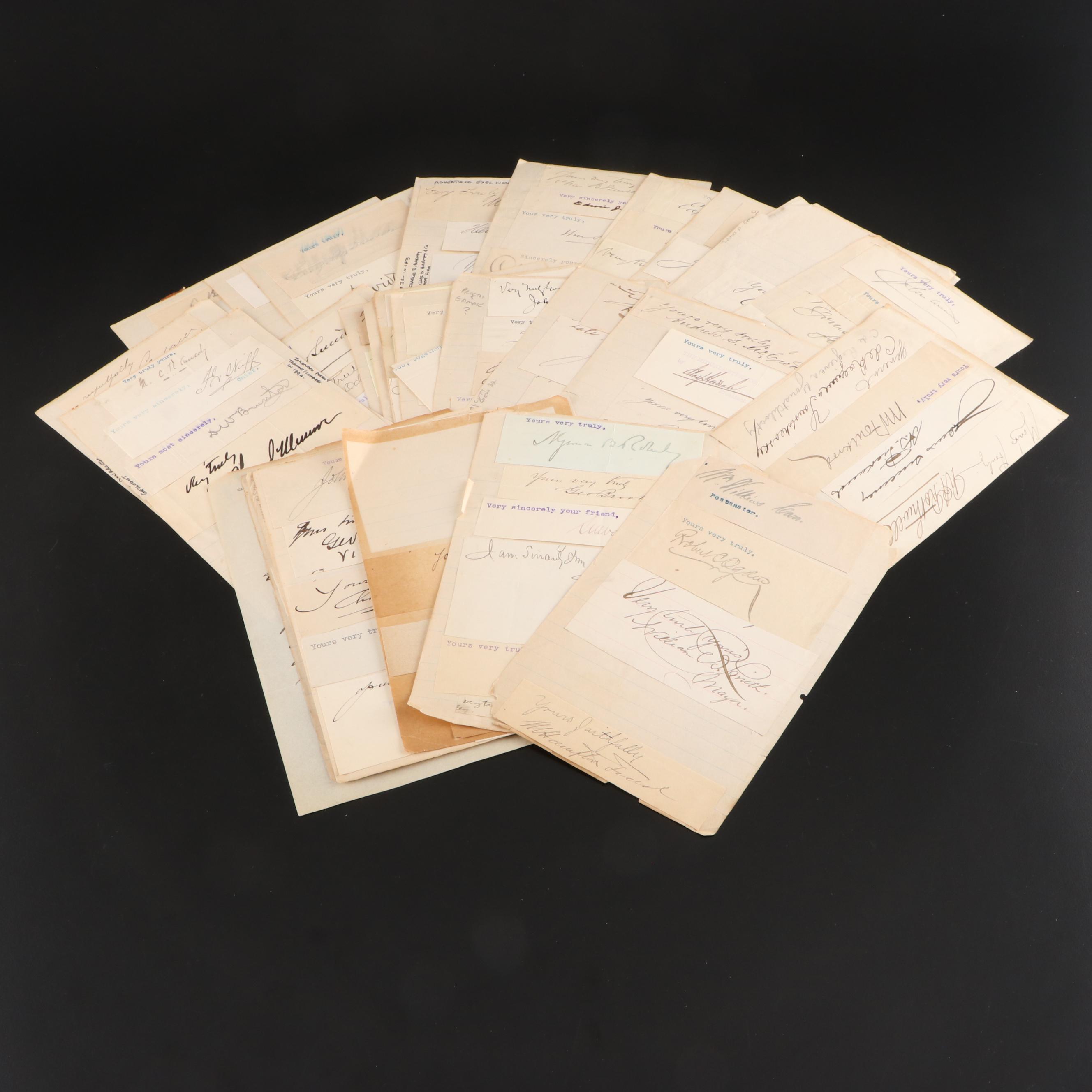 Happy Rockefeller, Boies Penrose, Heinrich Ries and More Letter Valedictions