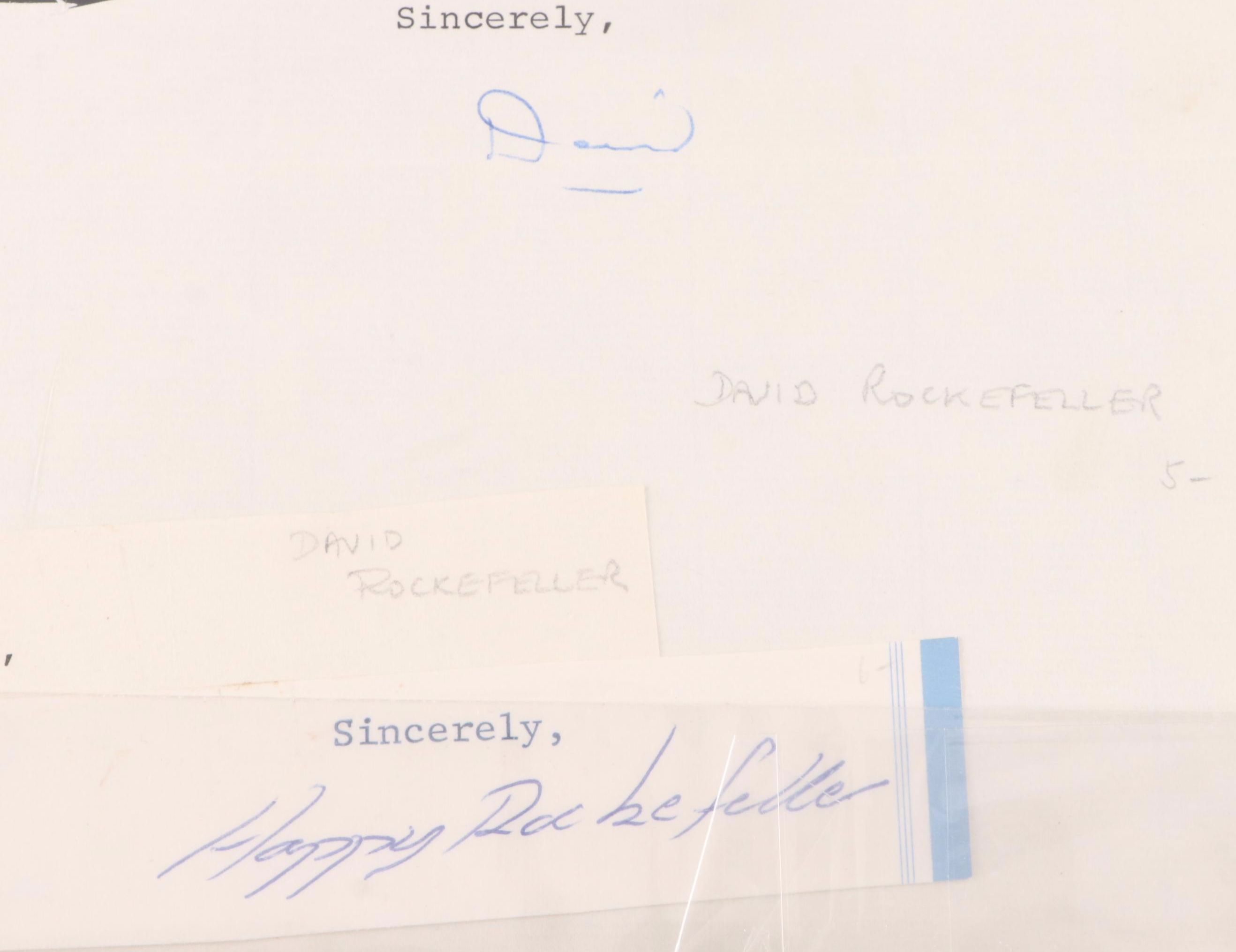 Happy Rockefeller, Boies Penrose, Heinrich Ries and More Letter Valedictions