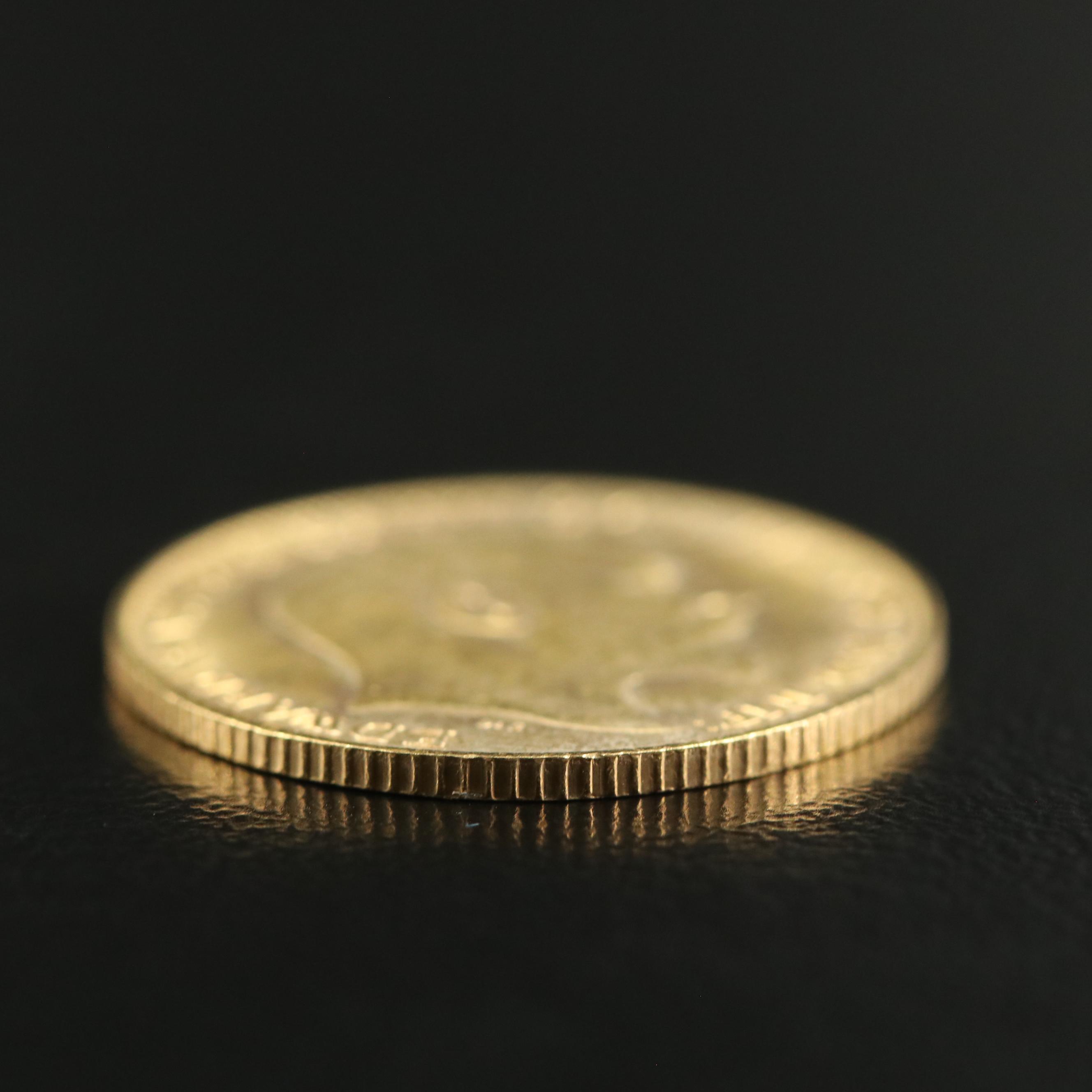 1902 British Gold Half Sovereign