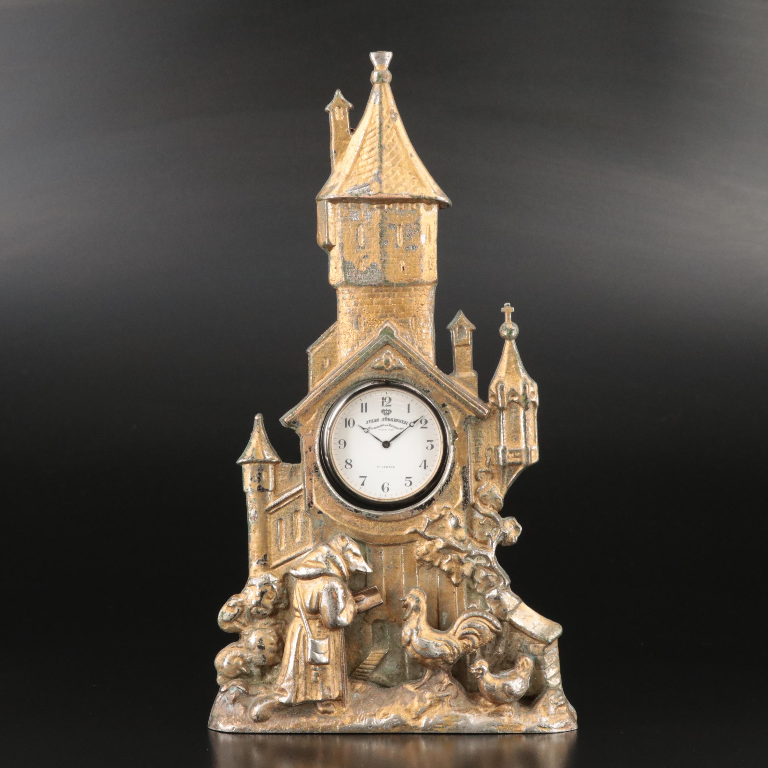 Jules Jurgensen Pocket Watch with Cast Metal Display Stand