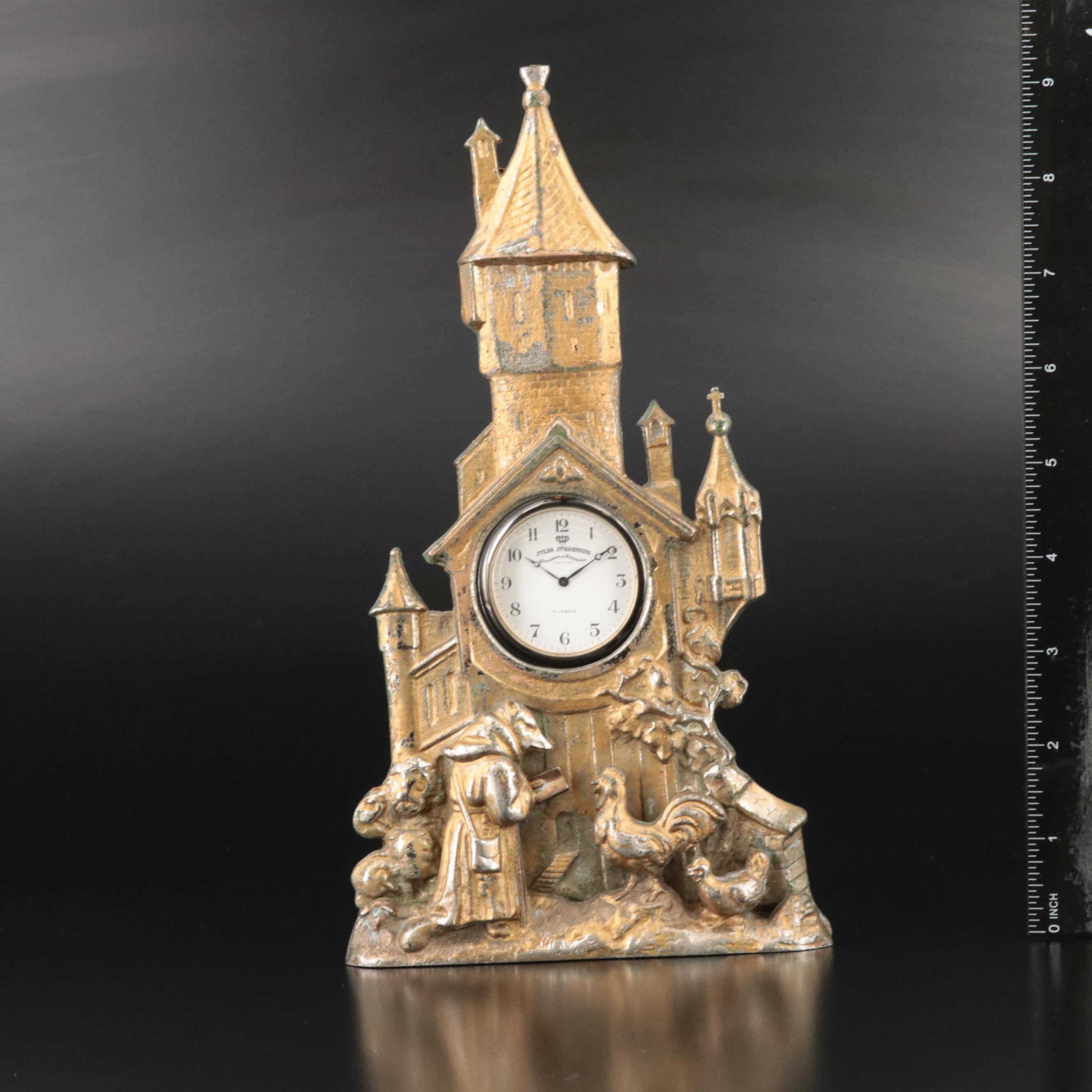 Jules Jurgensen Pocket Watch with Cast Metal Display Stand