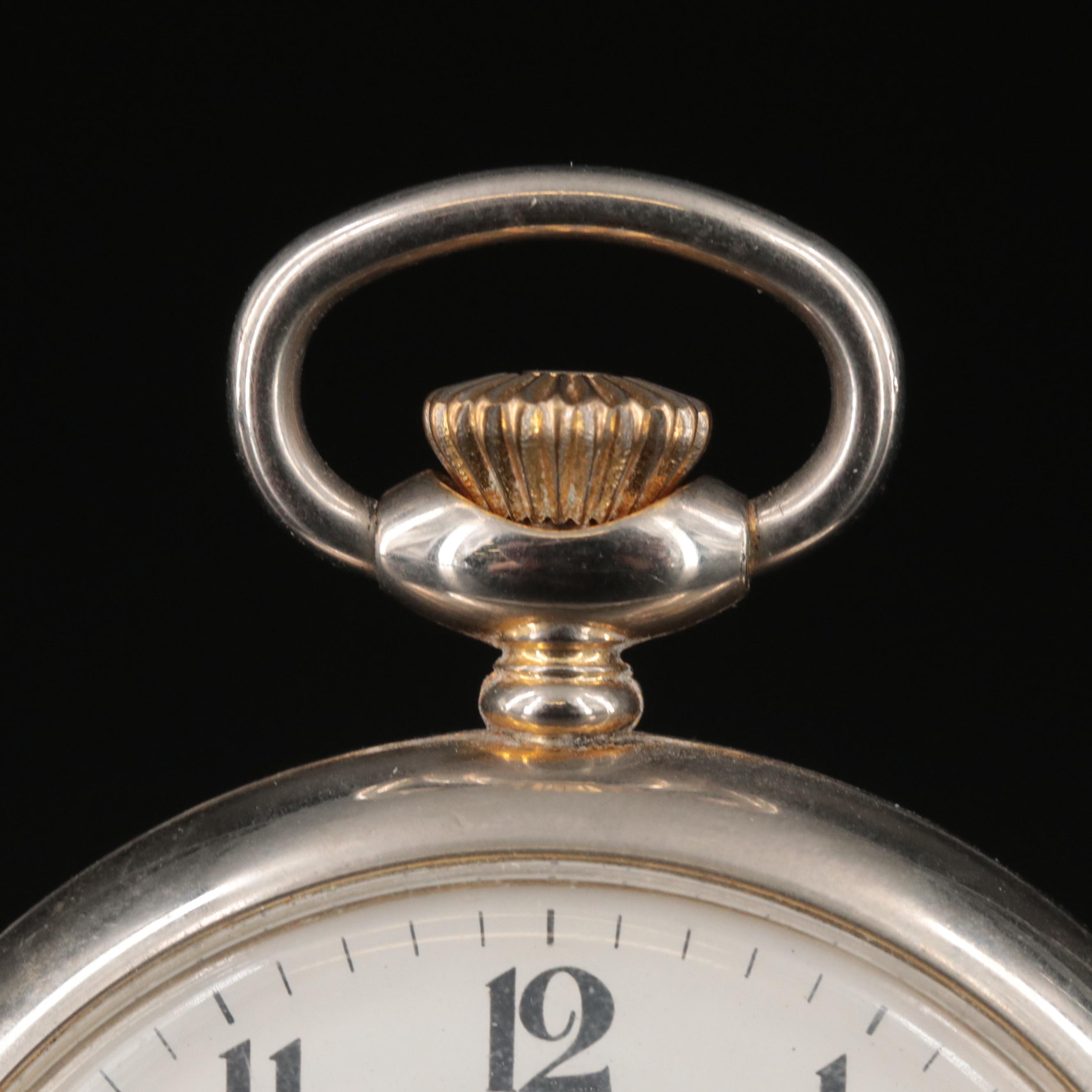 Jules Jurgensen Pocket Watch with Cast Metal Display Stand