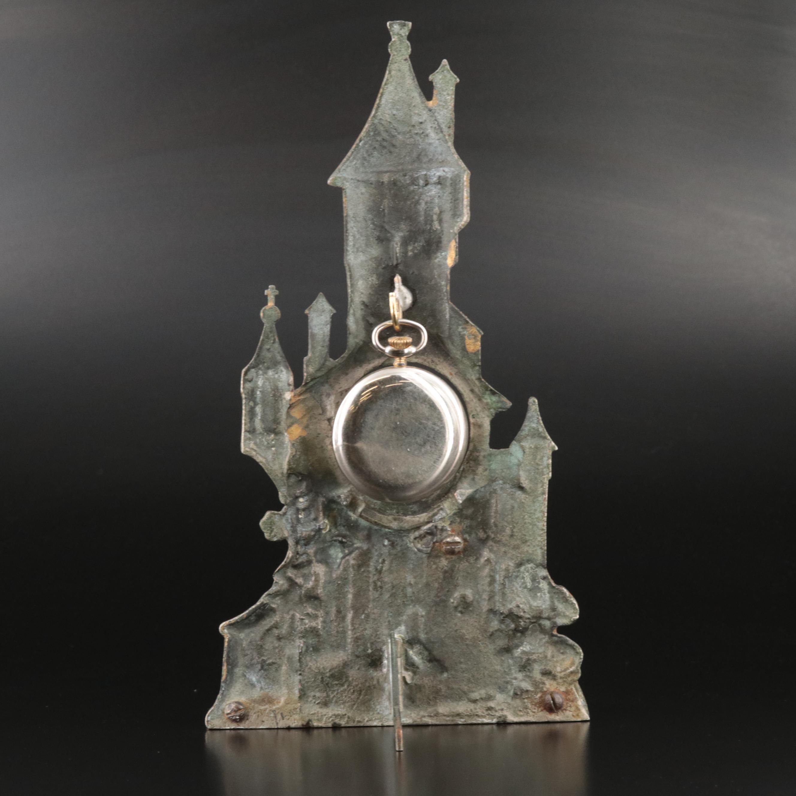 Jules Jurgensen Pocket Watch with Cast Metal Display Stand