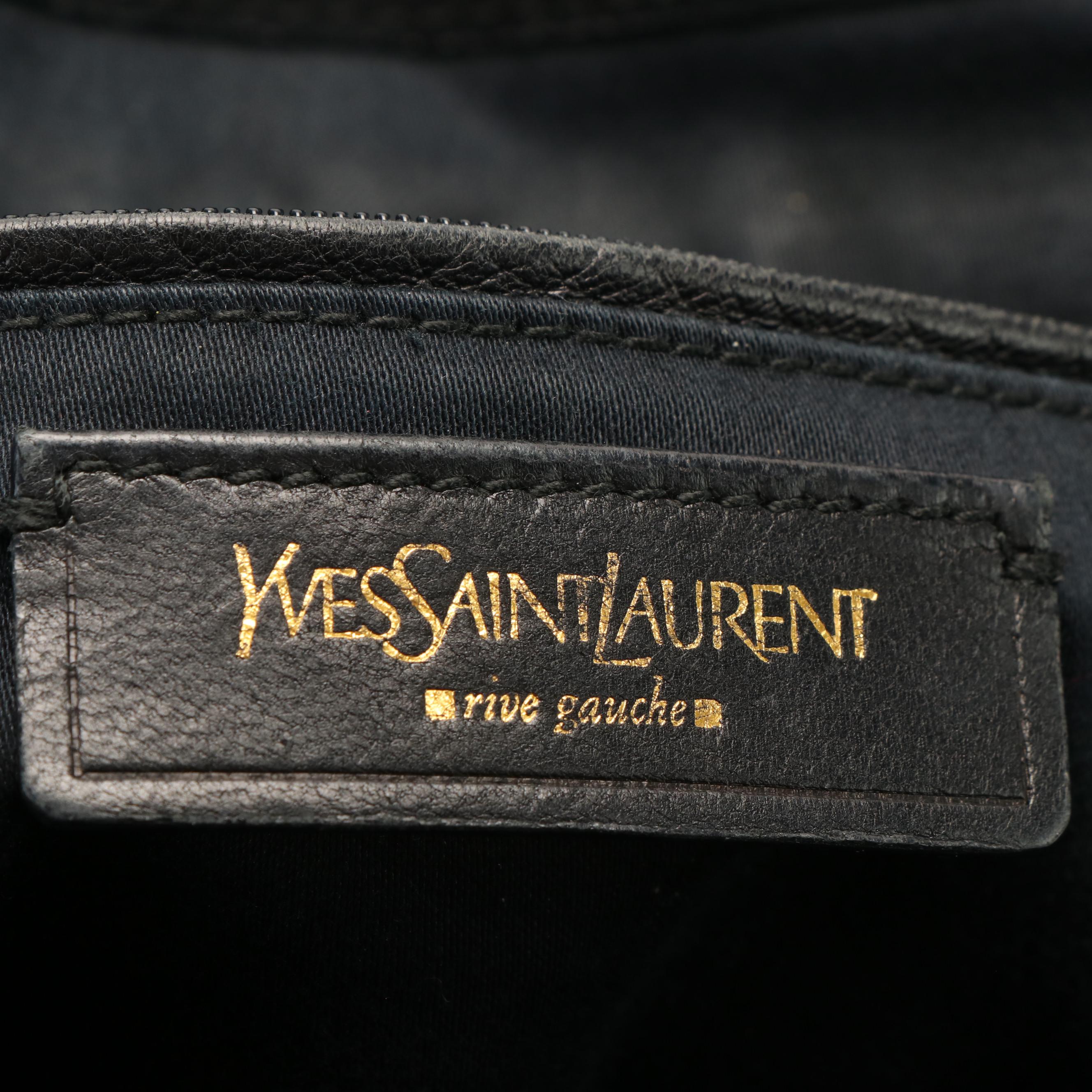 Yves Saint Laurent Downtown Patent Leather Tote Bag