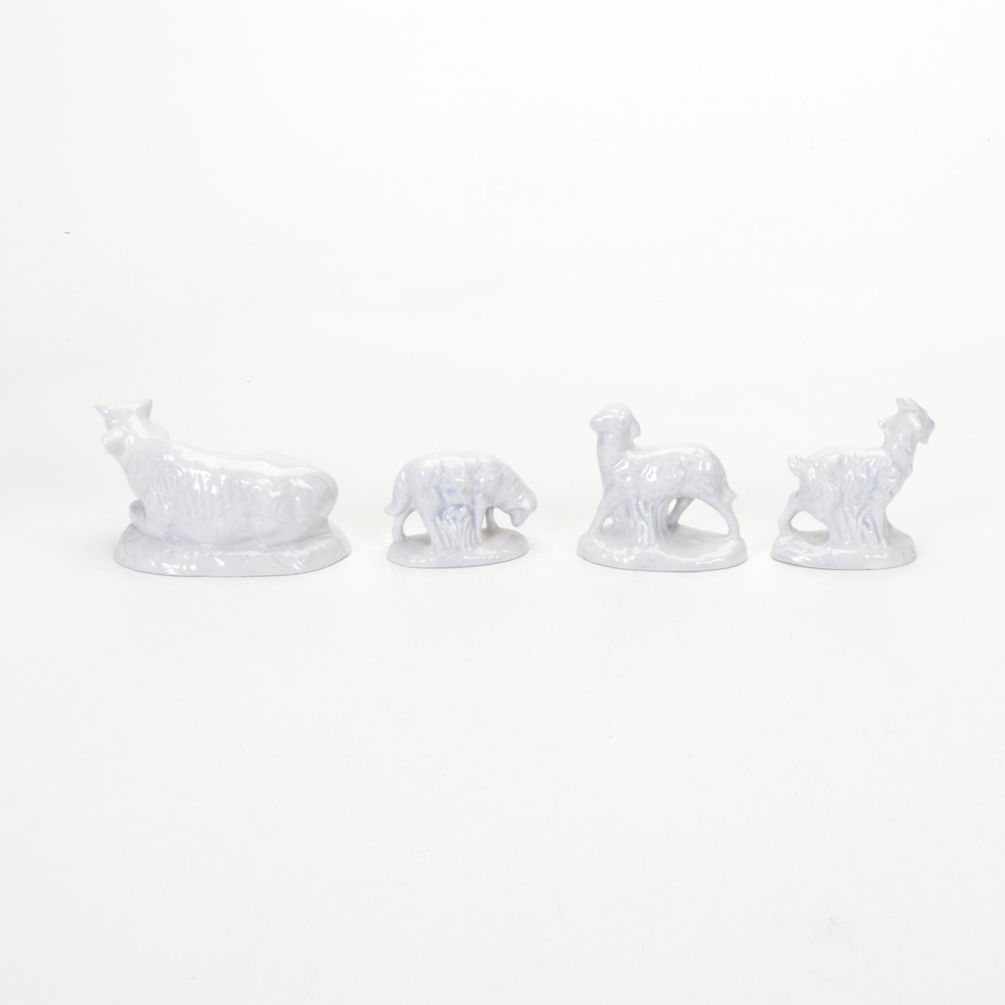 Hand-Crafted Nativity Set with Stable and Ceramic Figures