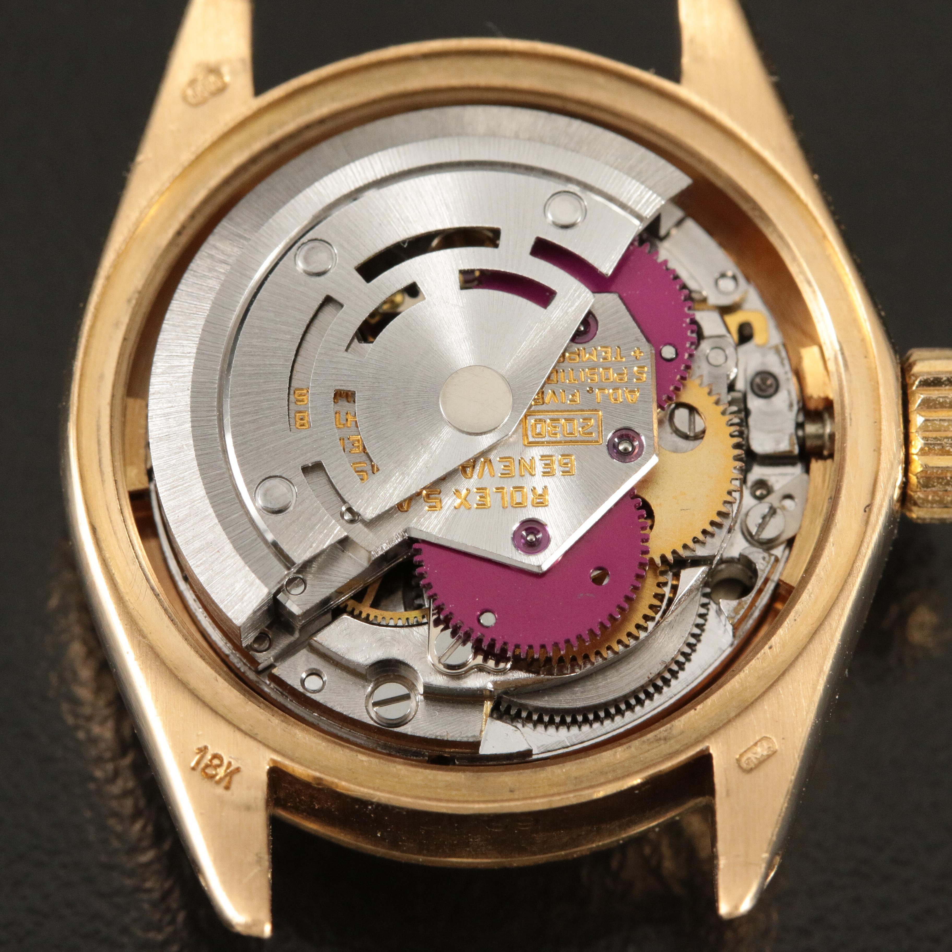 1981 Rolex Oyster Perpetual Custom Diamond Dial Datejust Watch