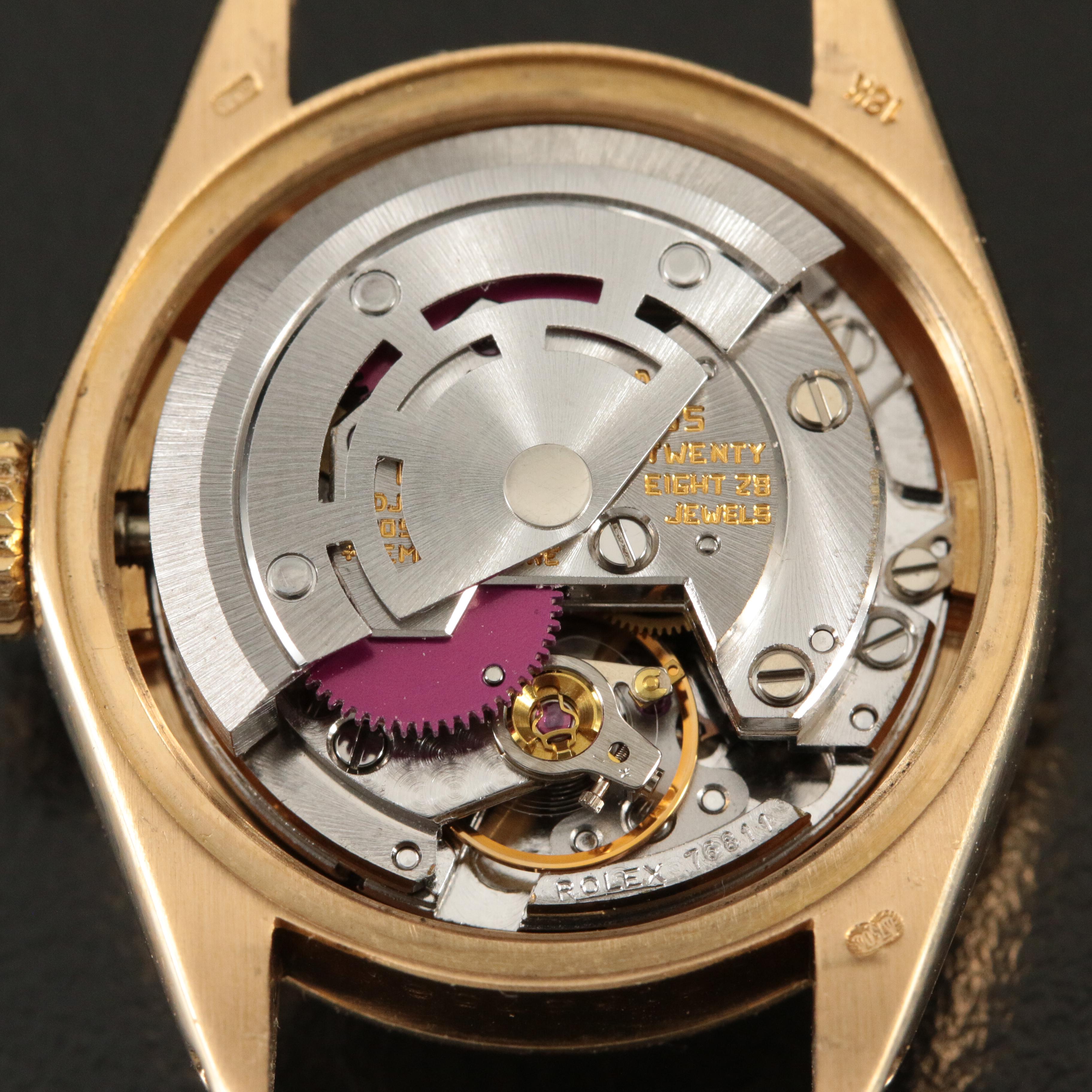 1981 Rolex Oyster Perpetual Custom Diamond Dial Datejust Watch