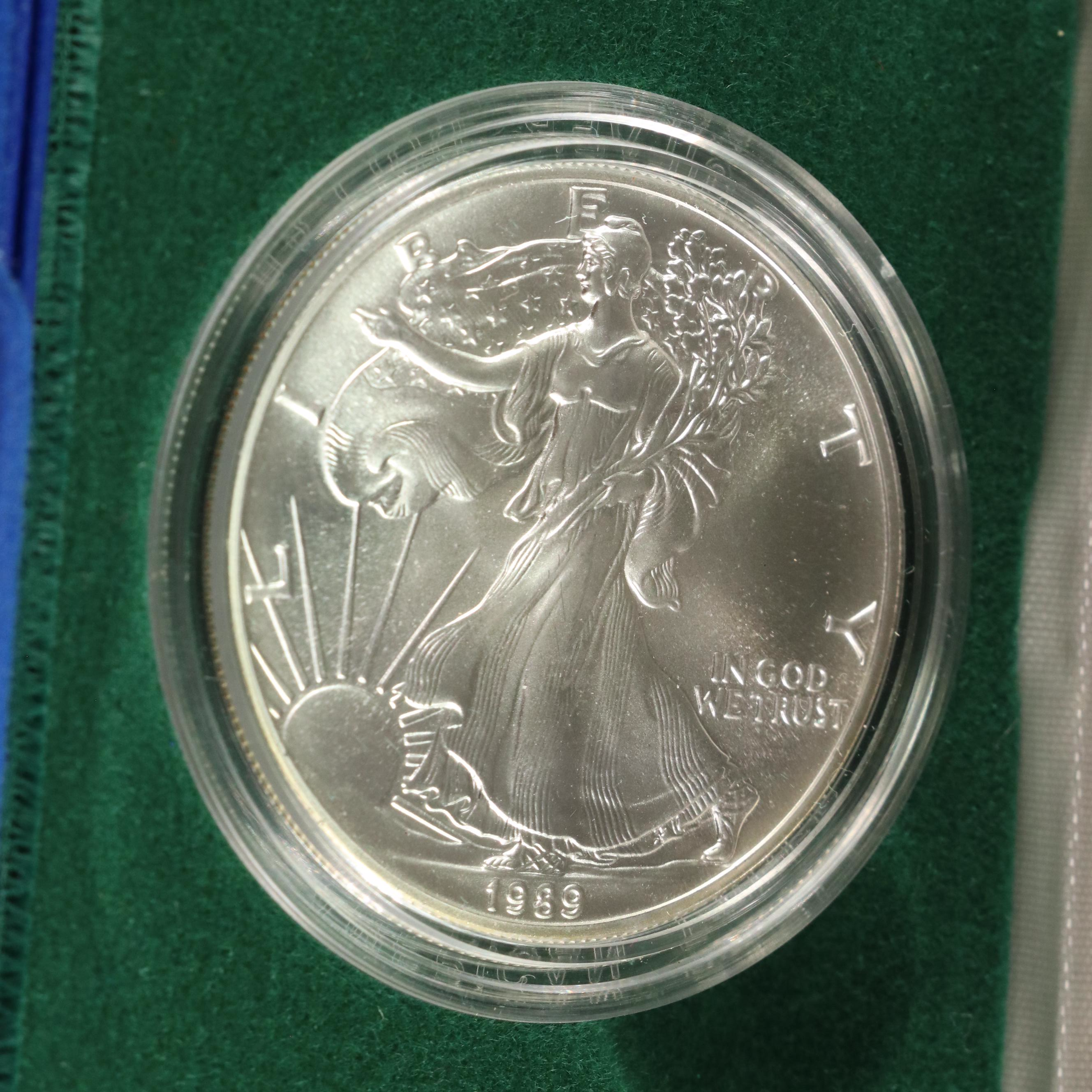 Collection of U.S. Silver Coins, Comemoratives, Rounds, and Other Coins