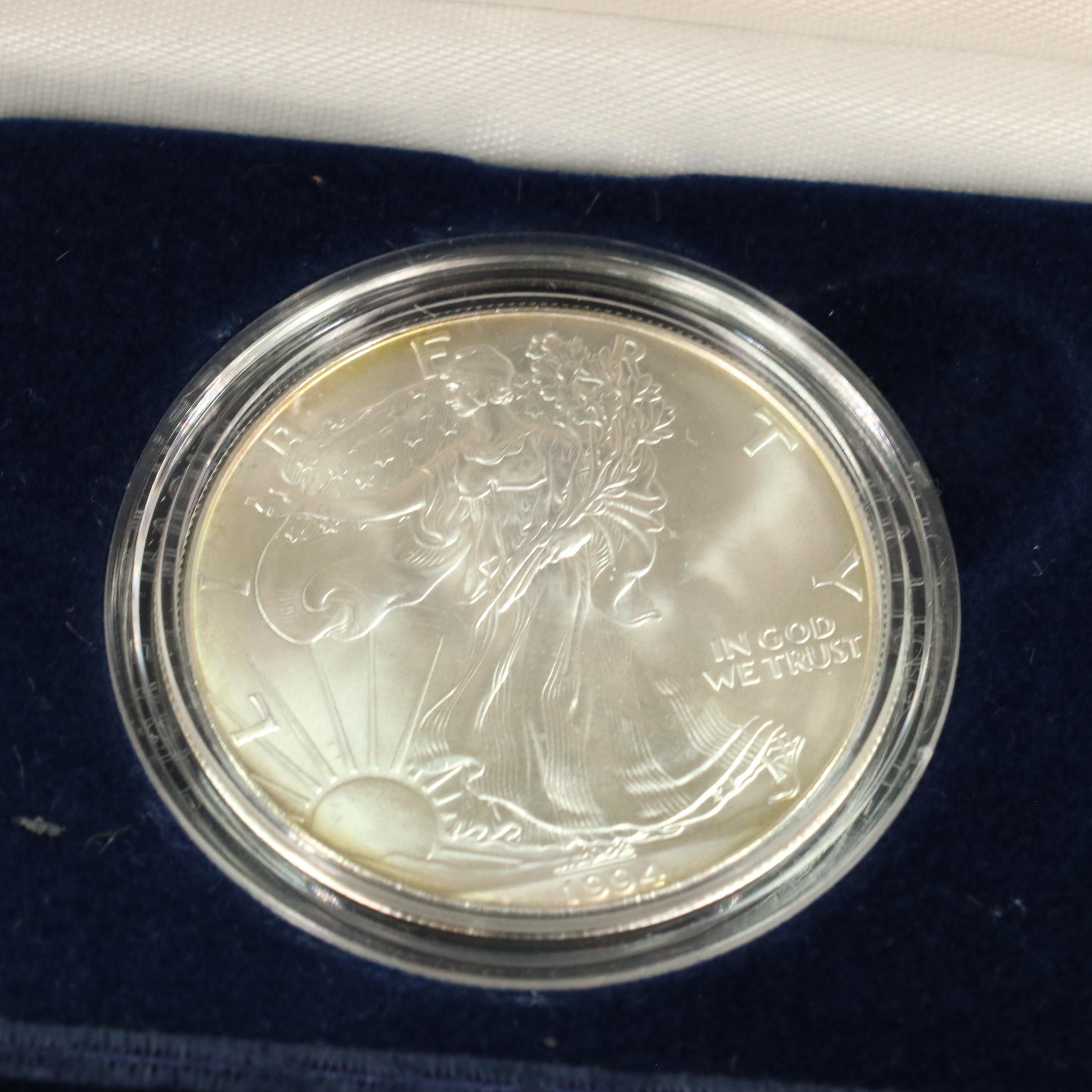 Collection of U.S. Silver Coins, Comemoratives, Rounds, and Other Coins