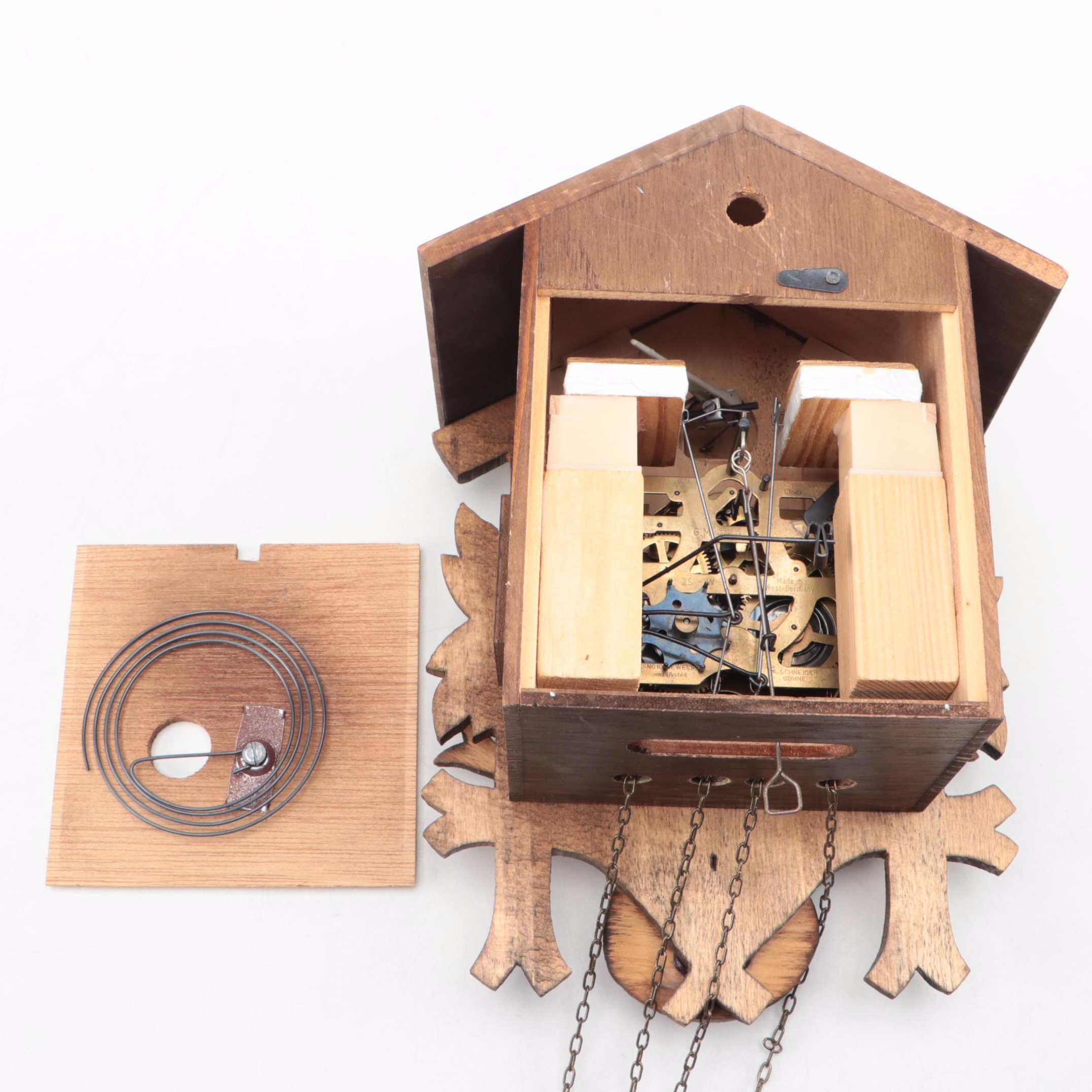 Schneider Sohne Carved Wood Cuckoo Clock