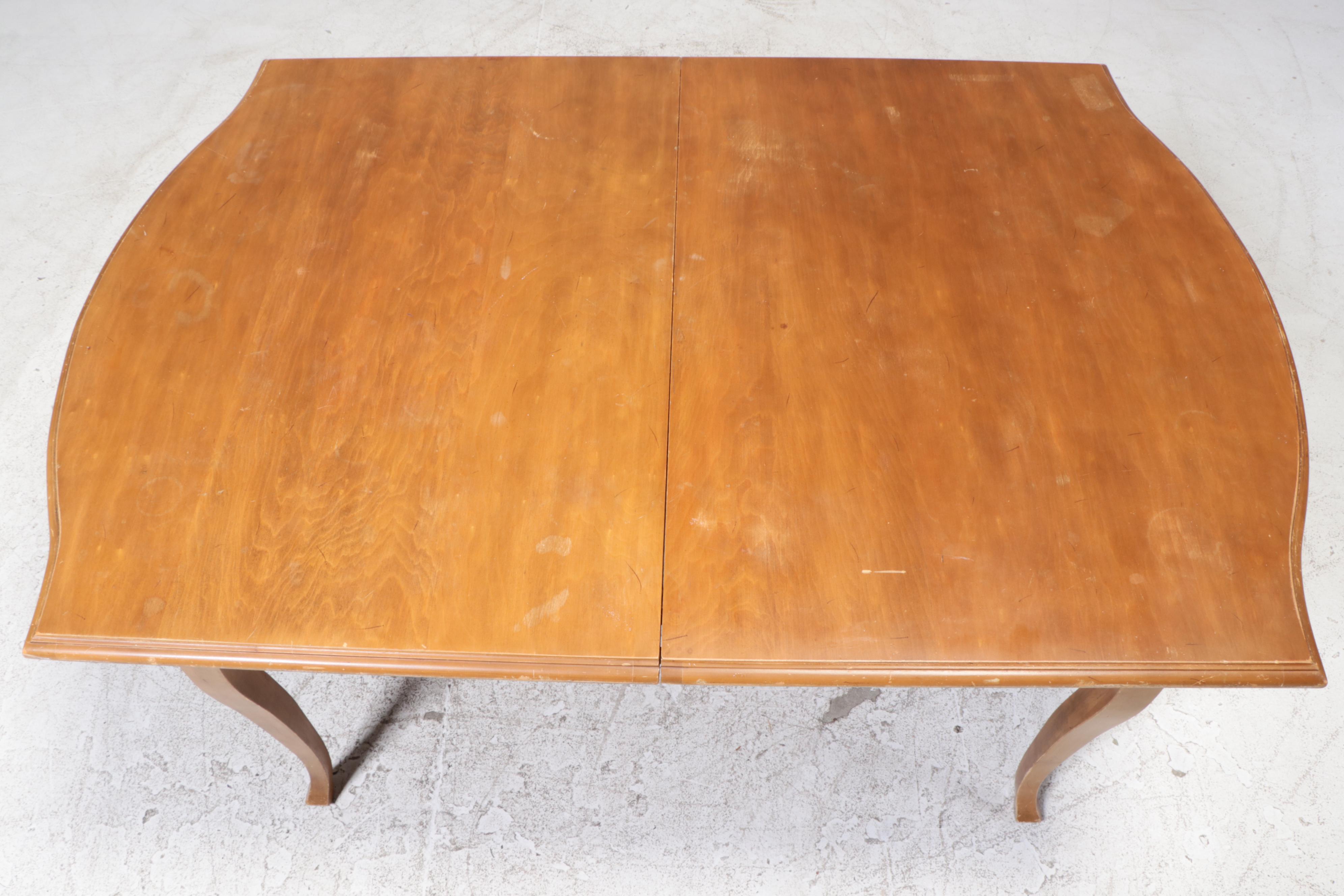 French Provincial Style Maple Dining Table