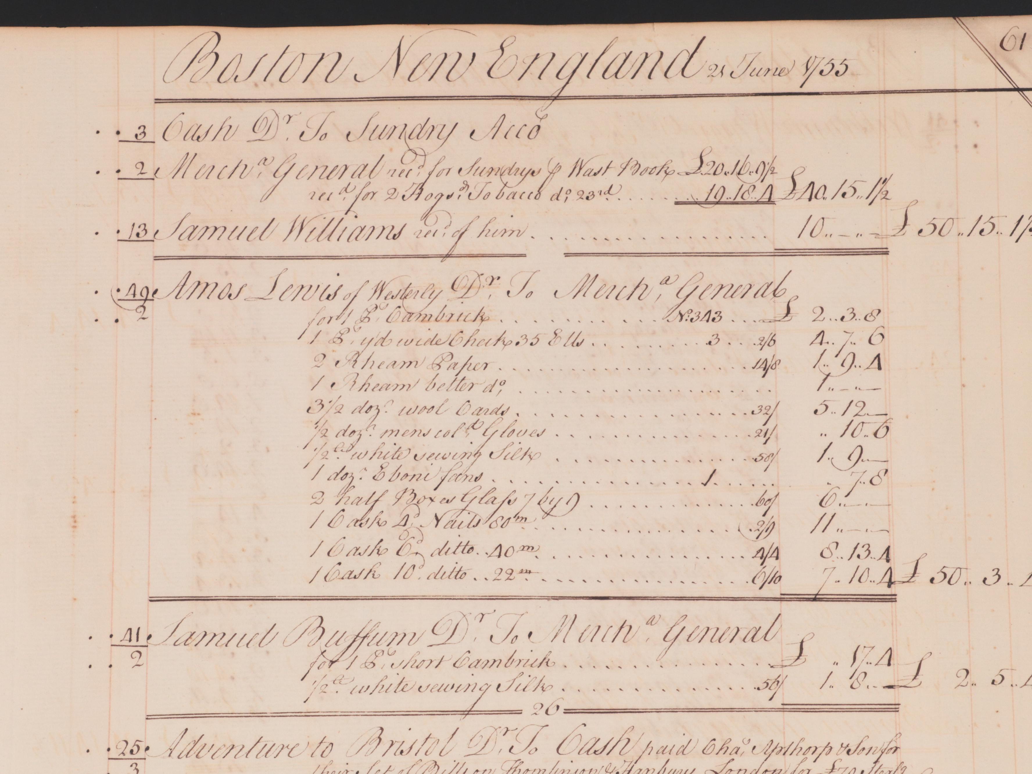 19th Century Ships Waybills and Cargo Inventories