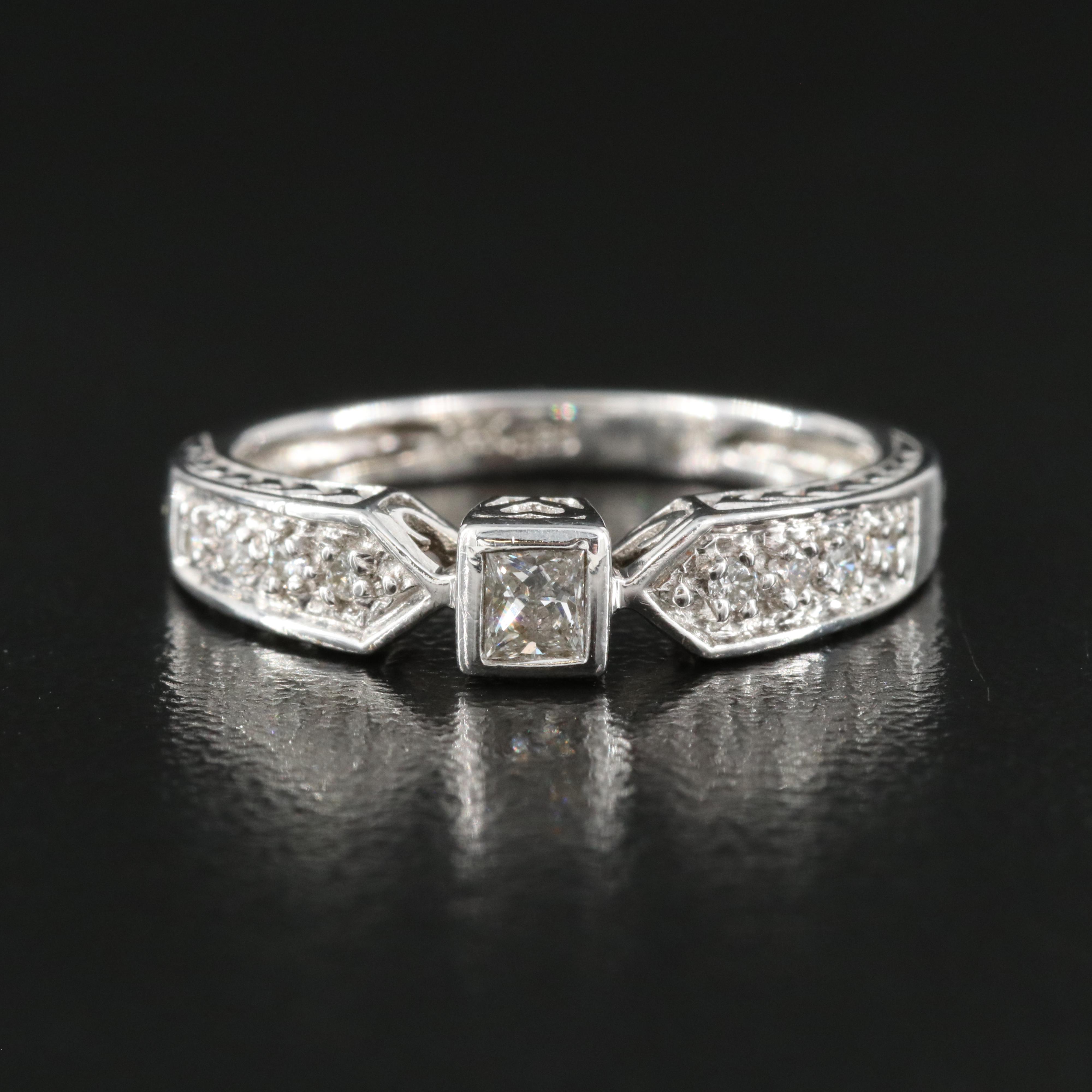 14K Diamond Ring